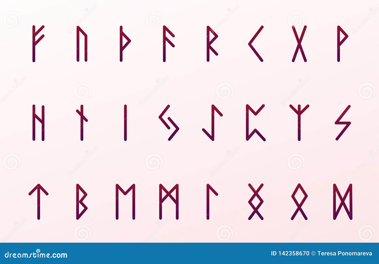 Germanic Runes Alphabet