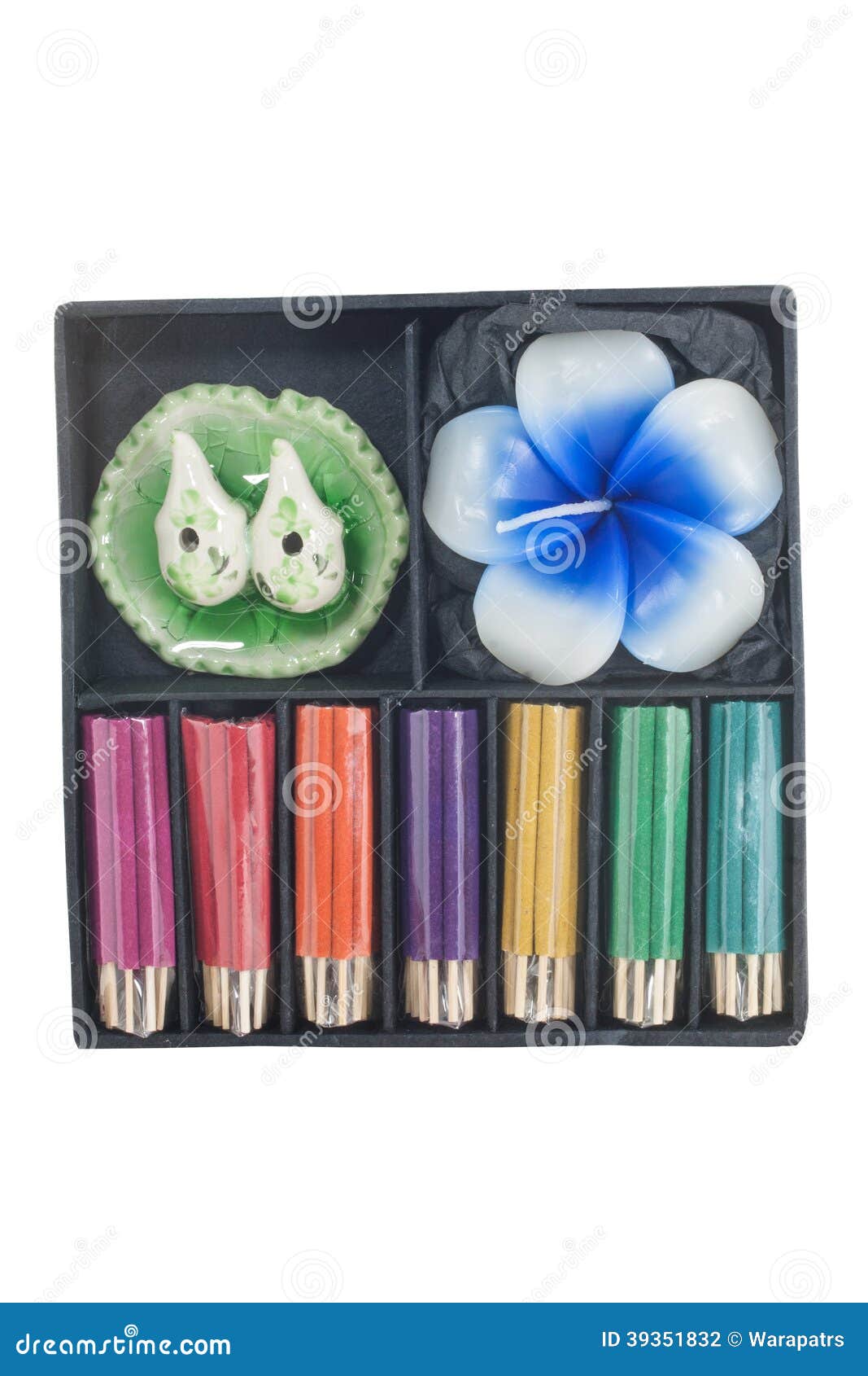 Set of Aroma Incense Cone and Candle Stock Photo Image of resort