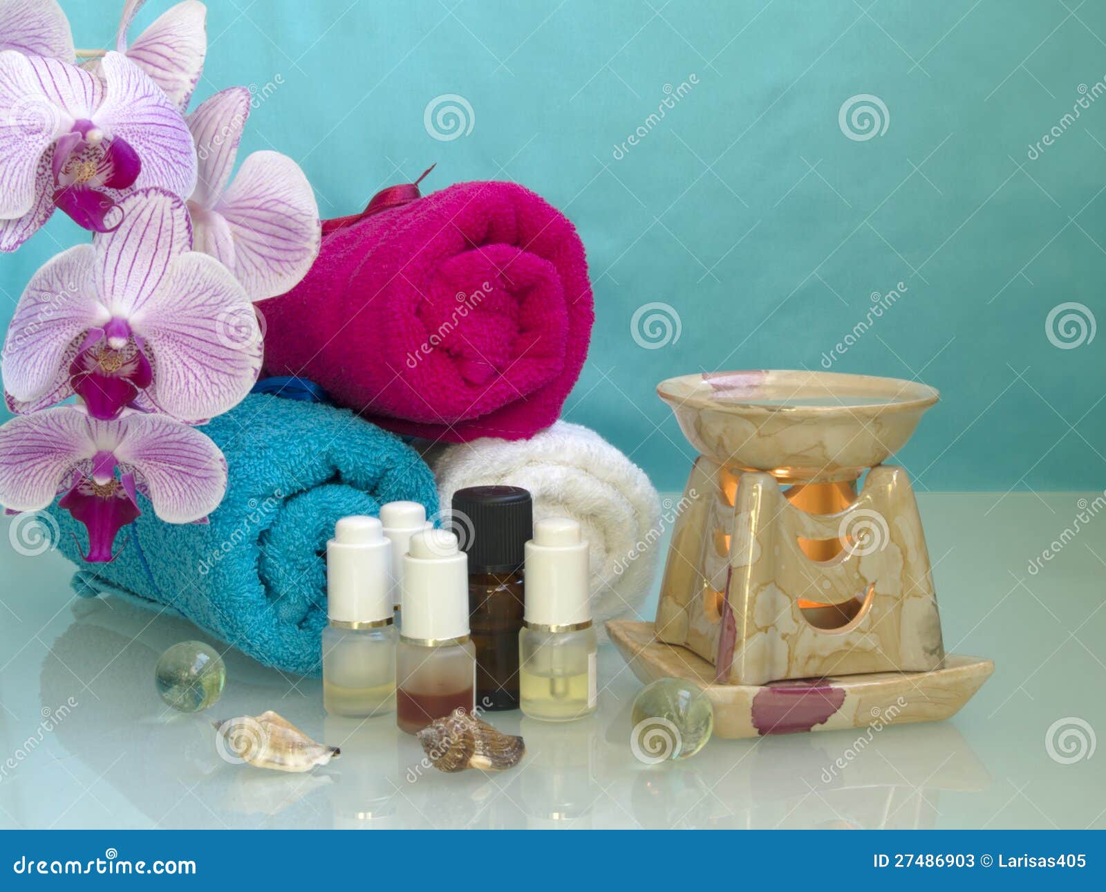 The set of aromatherapy stock image. Image of turquoise 27486903