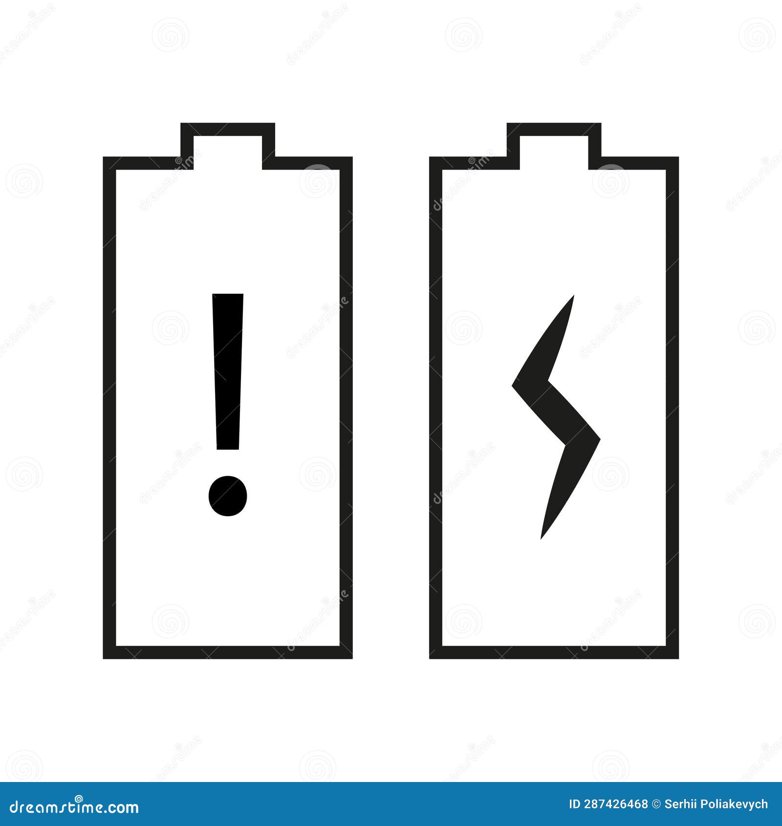 Set Battery Charge Level Indicators. Vector Illustration. EPS 10 Stock Vector Illustration of