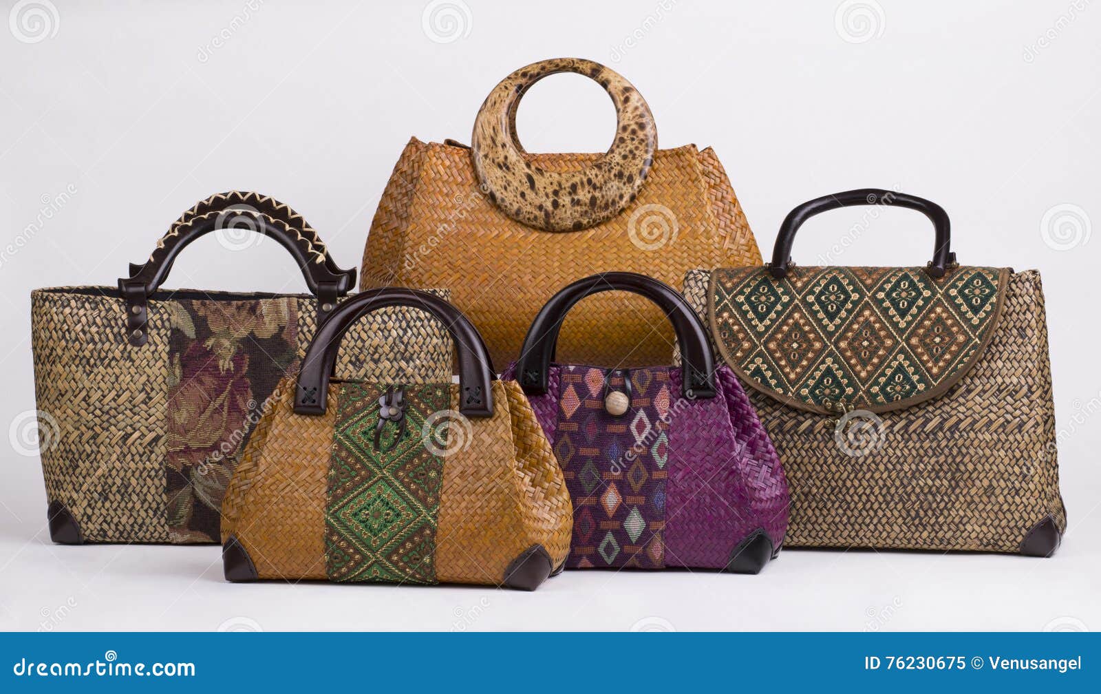 Thailand Products Jute Round Rattan Shoulder Hand Bags for women 50kg  Size Free Size