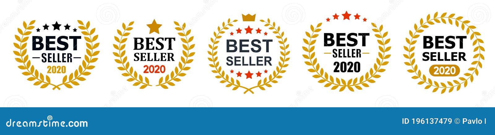 Best seller badge icon, Best seller award logo isolated, vector  Illustration Stock Vector