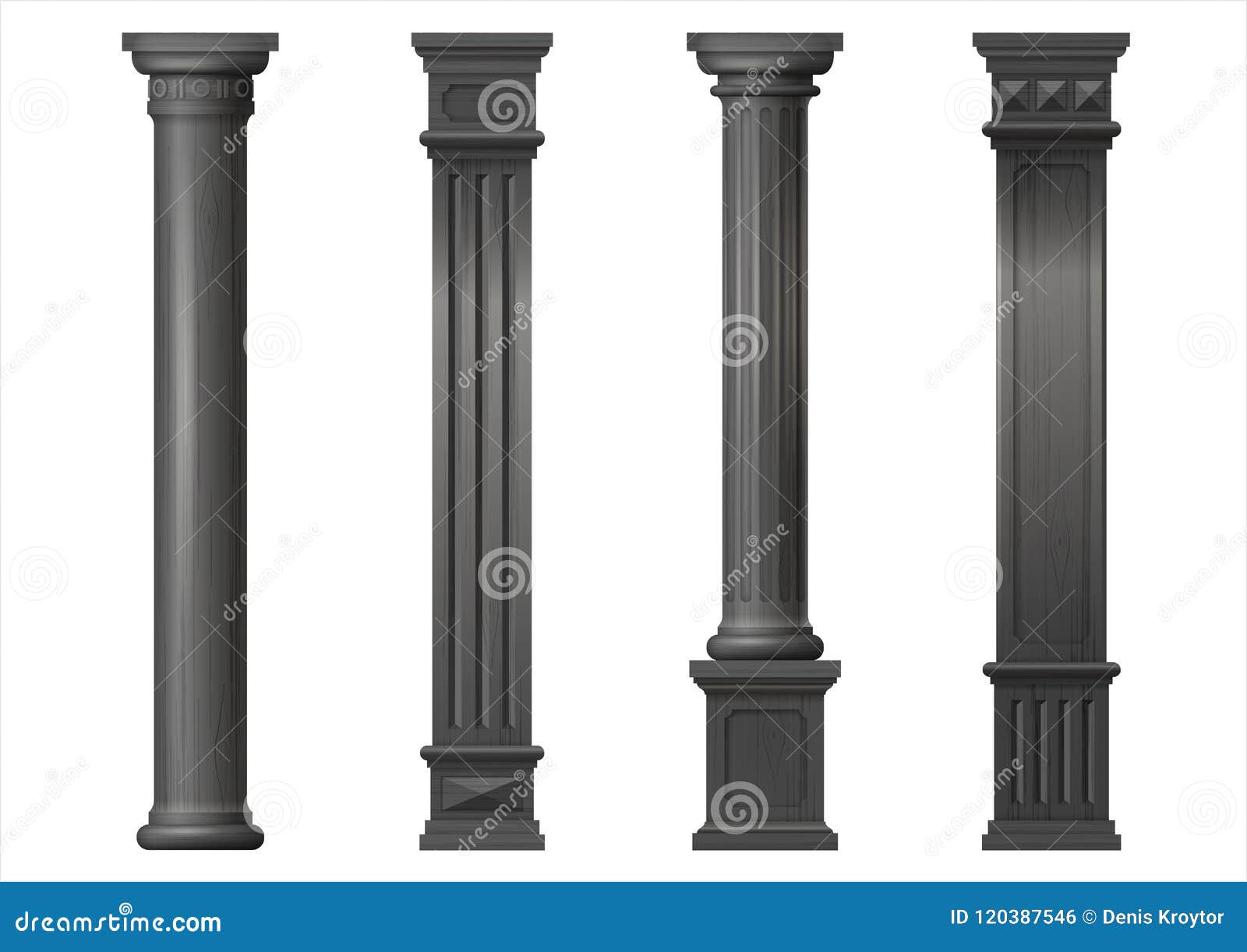 Орнамент на колонне. Деревянные колонны для фотошопа. Roman column graphic. Page columns