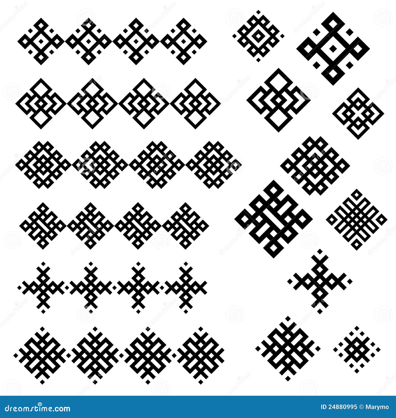 A Set Of Of Black And White Geometric Designs. Royalty Free Stock Photo ...