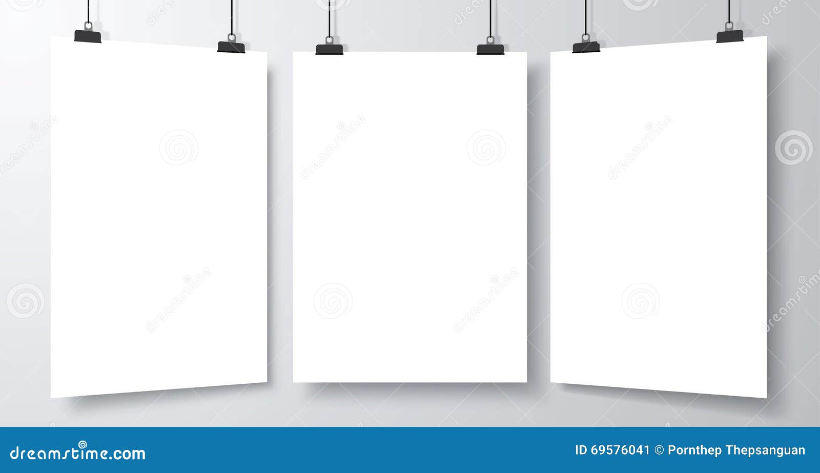 Set of blank empty poster stock vector. Illustration of blank 69576041