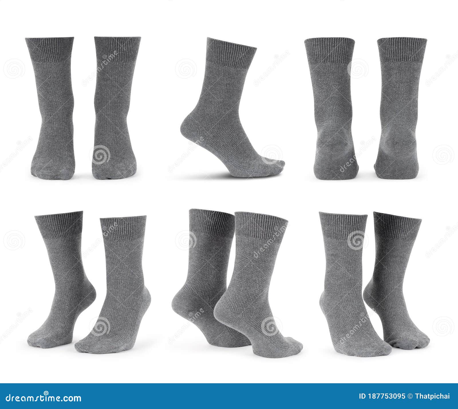 Download Set Of Blank Grey Socks Mockup Isolated On White ...