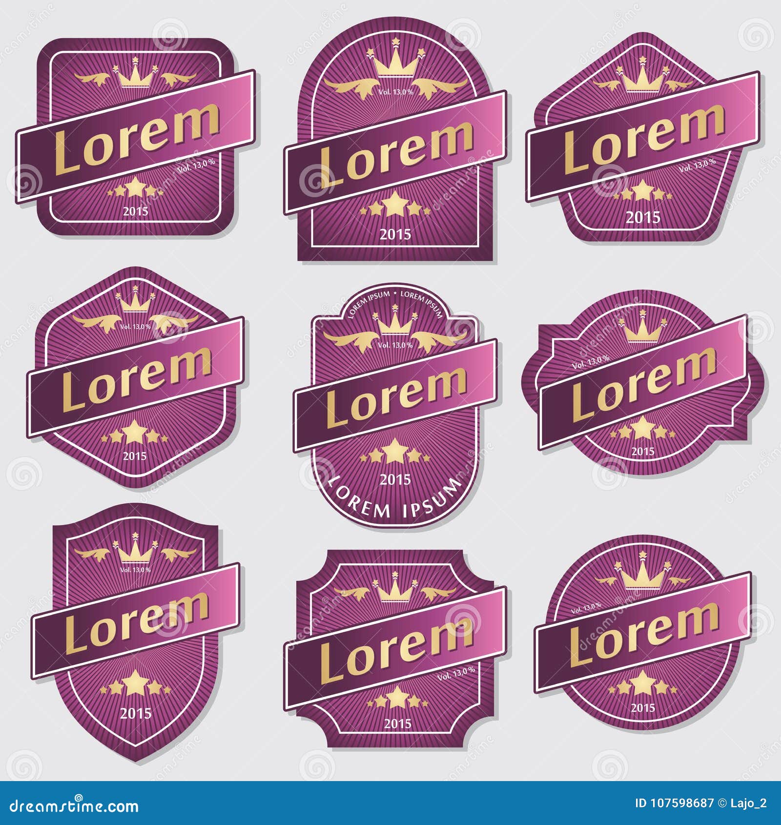 Set of bottle label design stock vector. Illustration of quality ...