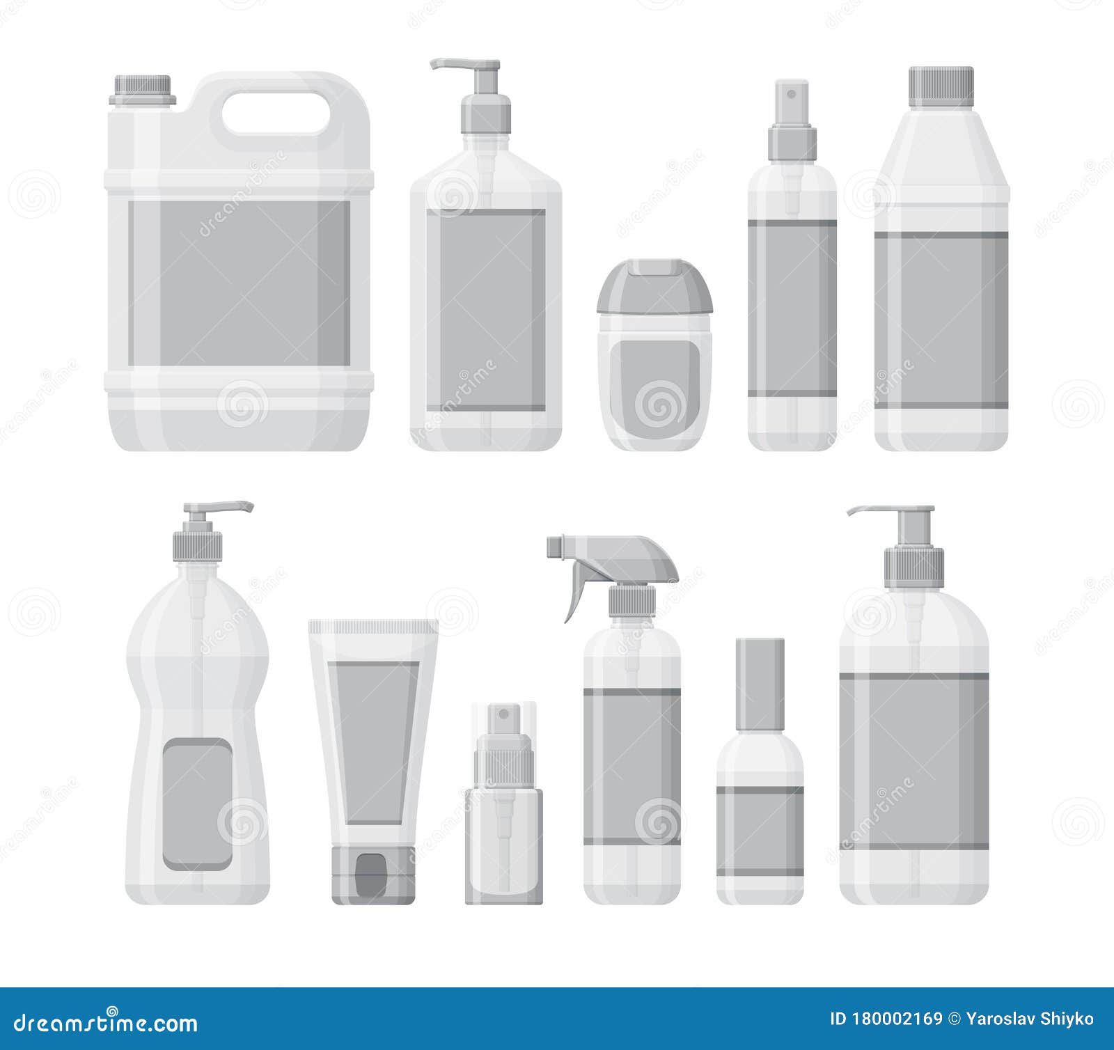 Download Set Of Bottles With Antiseptic And Hand Sanitizer. Washing ...