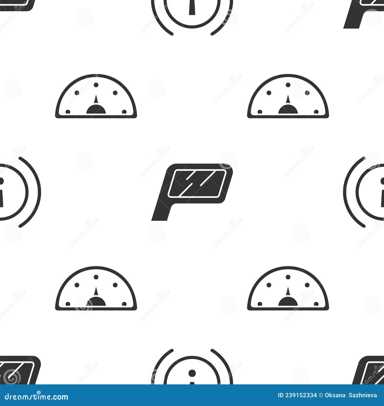 Speedometer With Exclamation Mark Depicting Speed Limit Vector Design