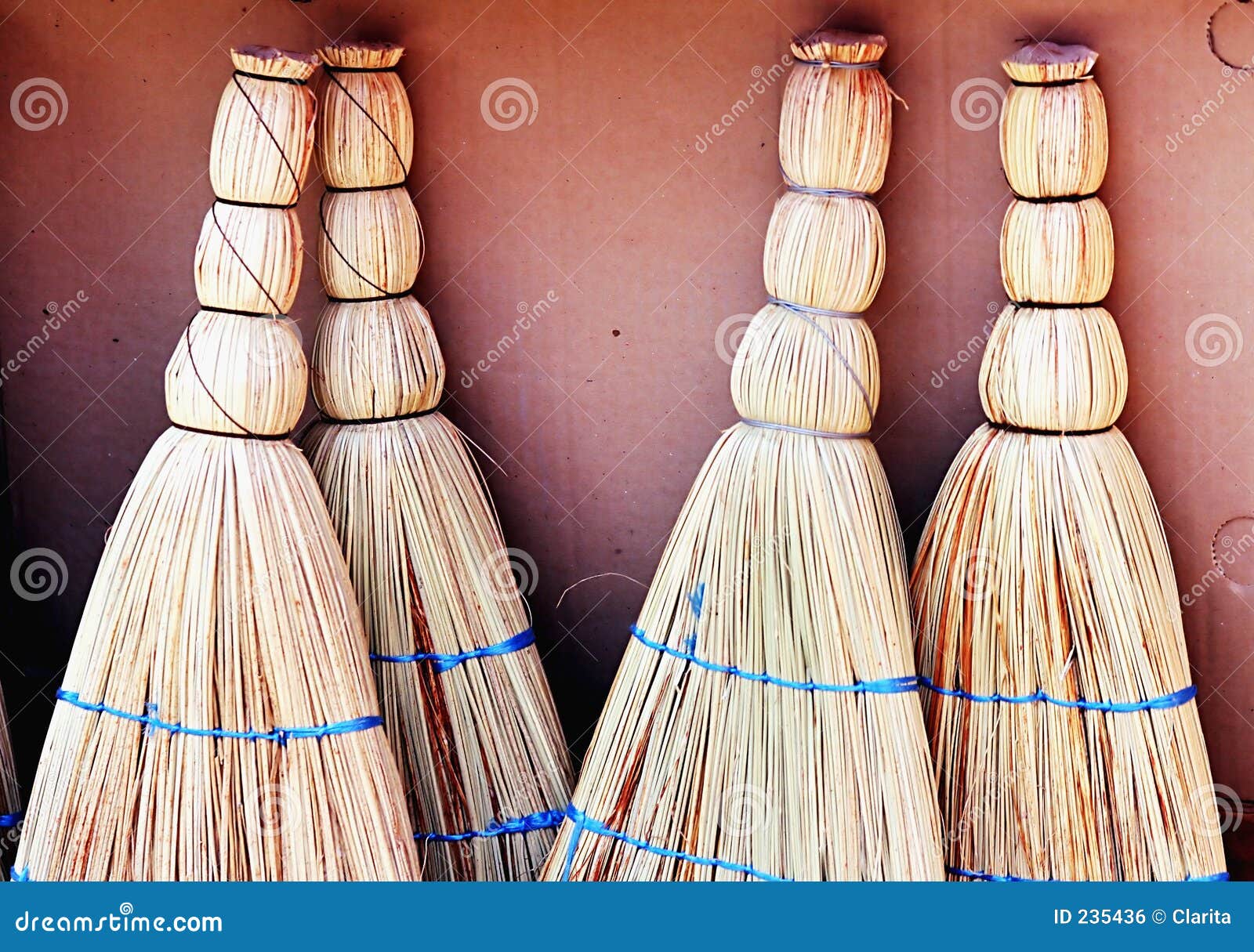 A set of brooms stock photo. Image of interior, bristle 235436