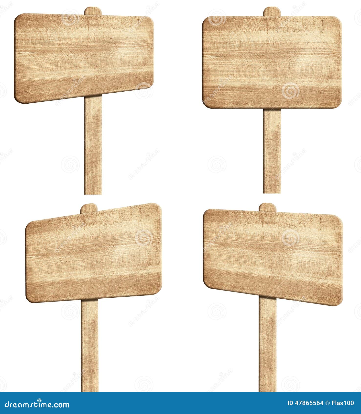 Set of Brown Wooden Signpost Stock Photo Image of blank, retro 47865564