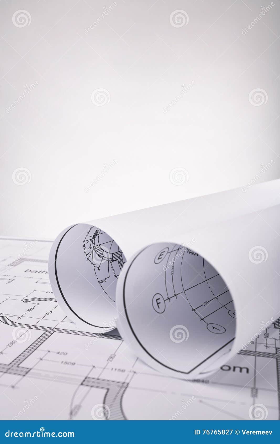 Set of building plans stock image. Image of drawing, horizontal 76765827