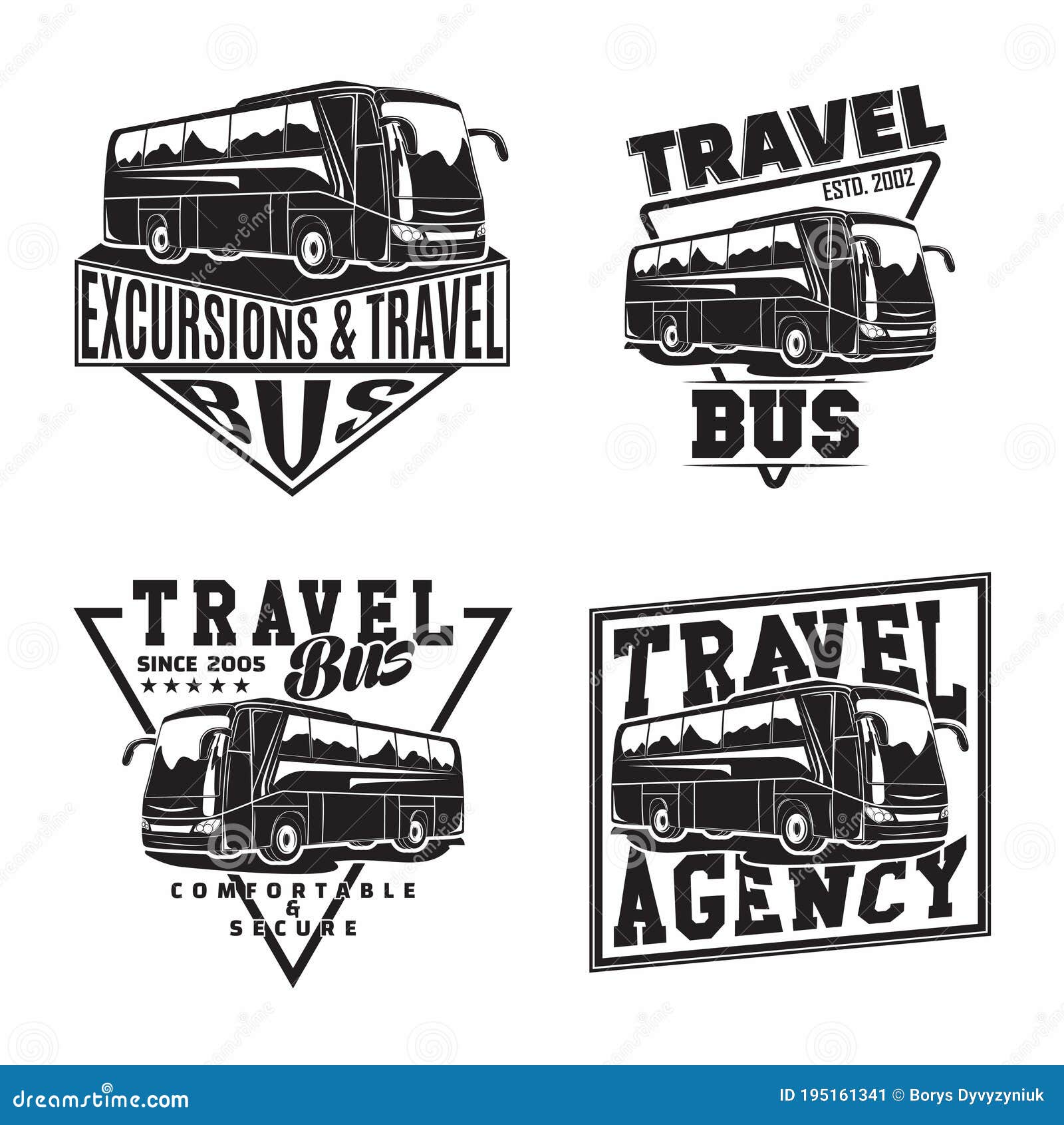 bus travel agency logo