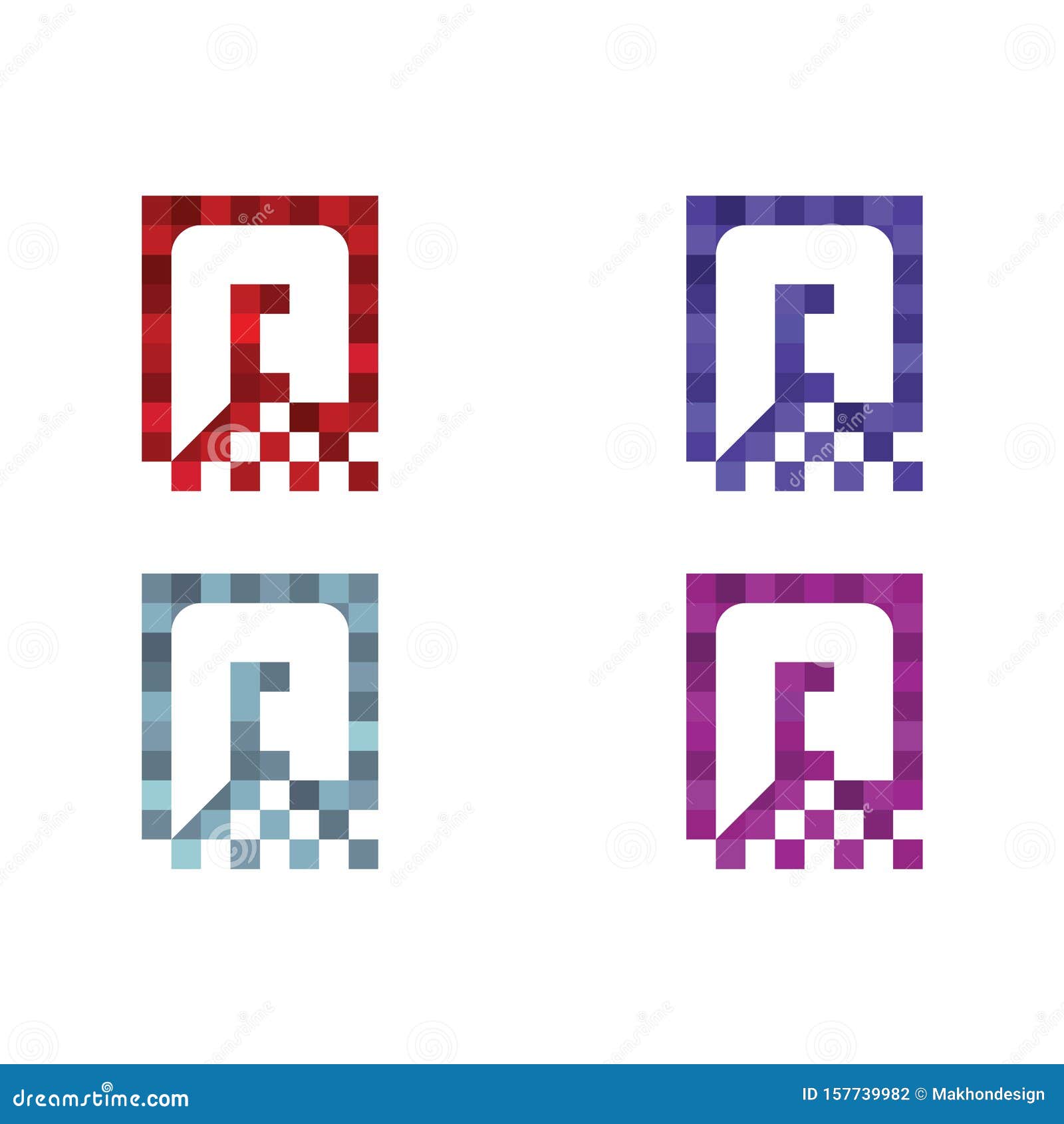 Pixel Art Design Of The A Letter Logo A Letter Pixel Motion