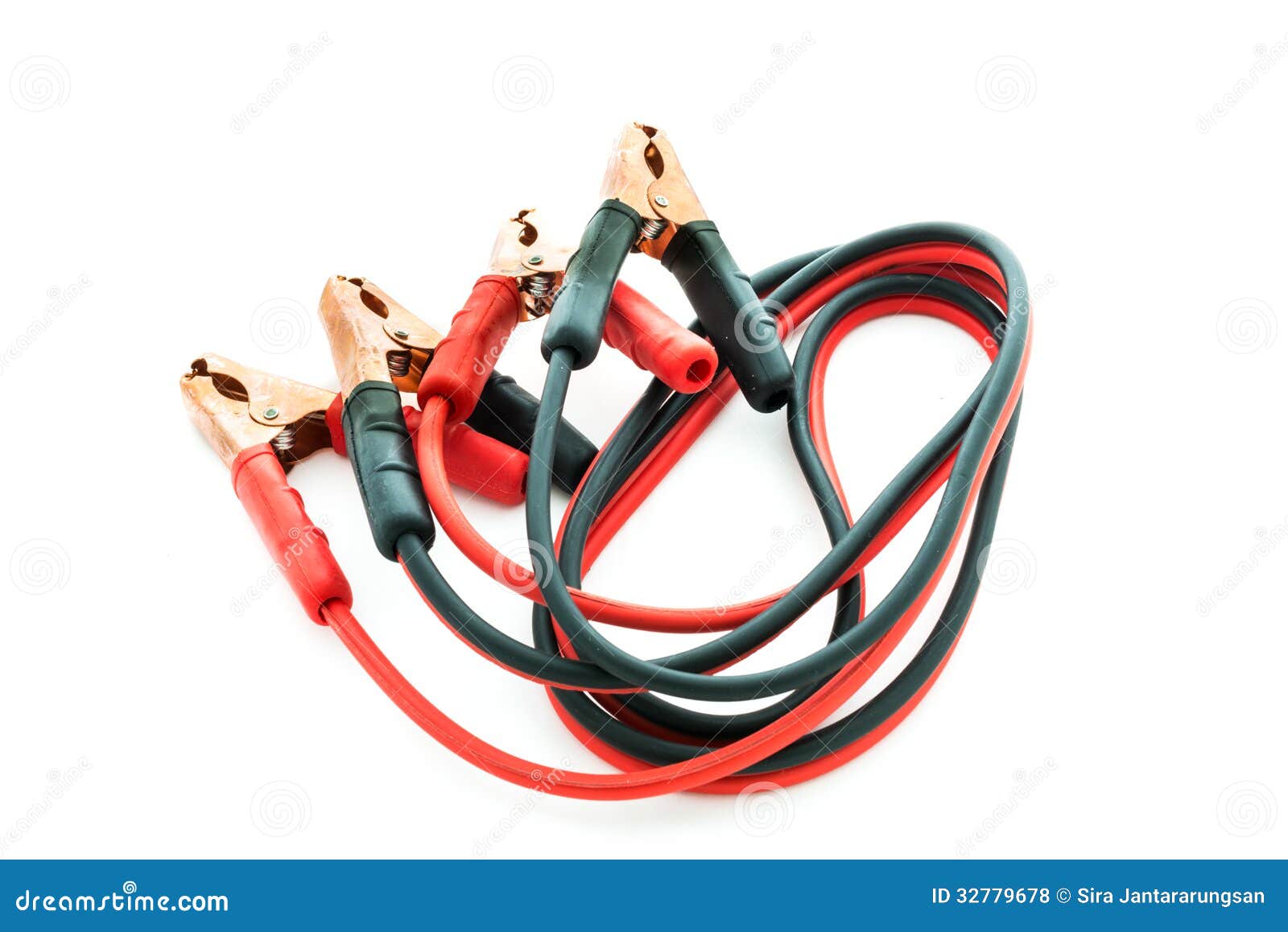 Set of Cables To Starting the Car Engine Stock Photo Image of metal
