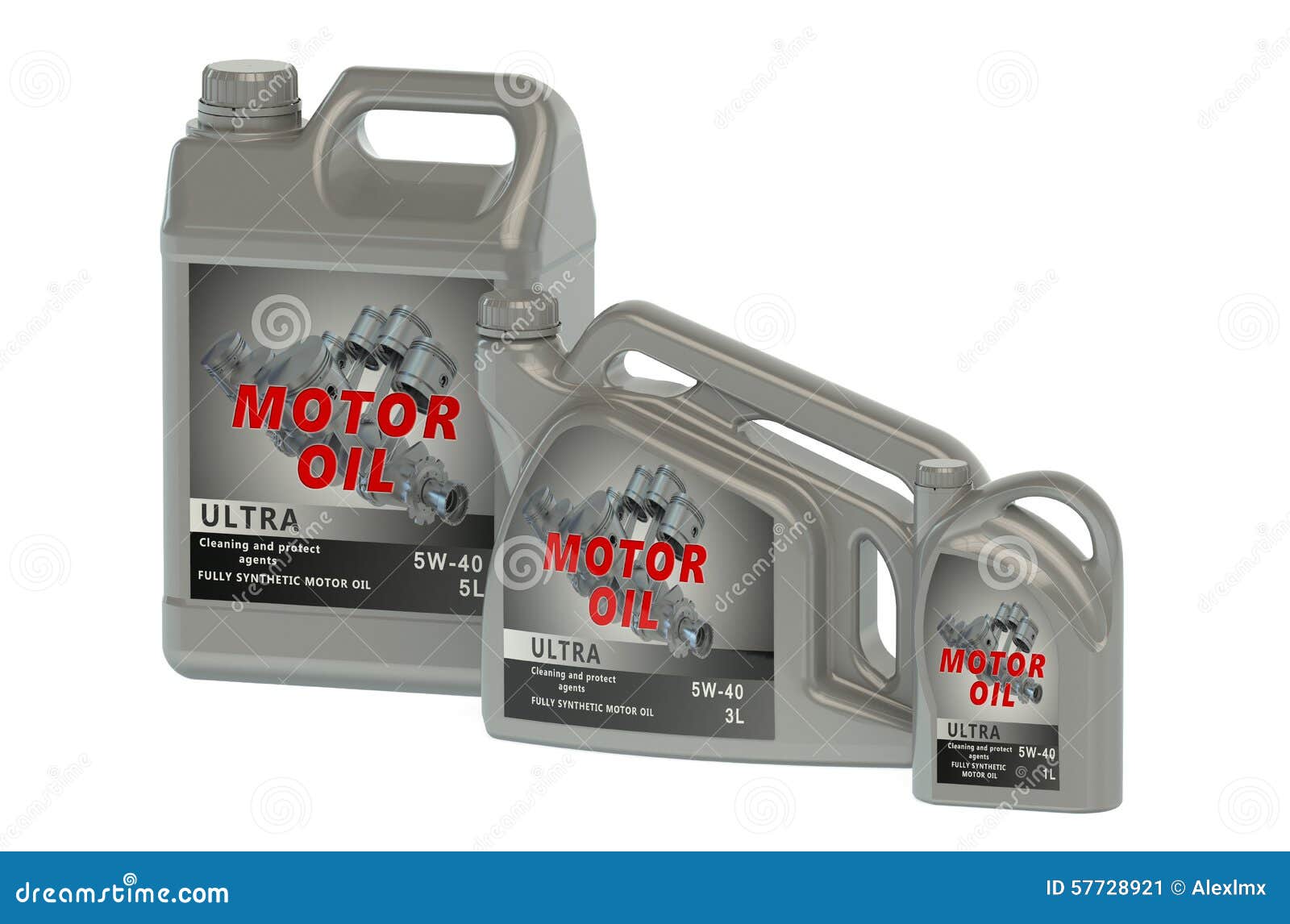 Set of canisters motor oil stock illustration. Illustration of petrol
