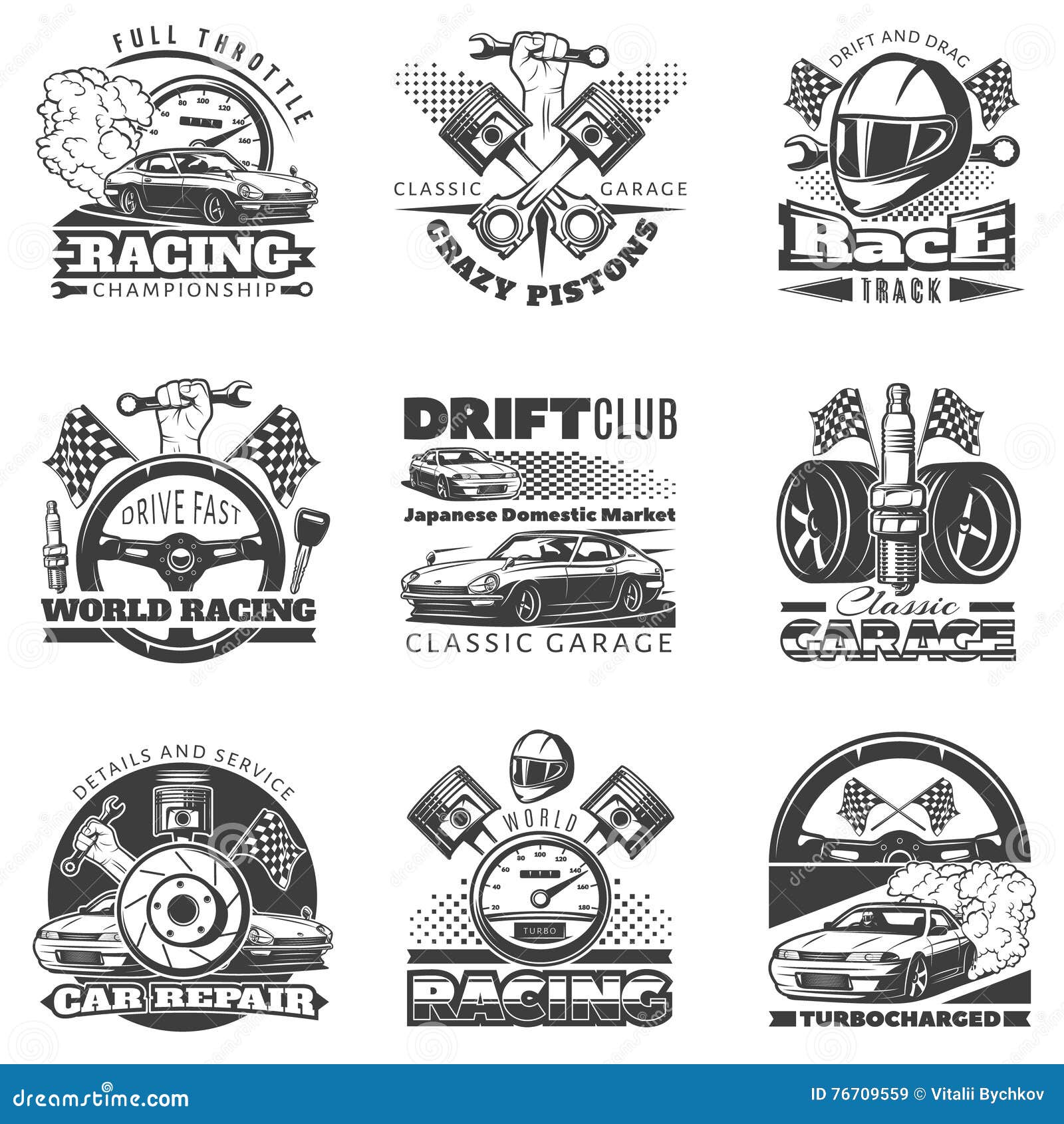 car racing logo