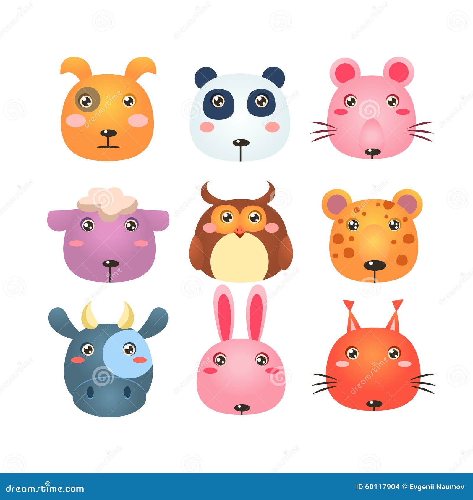 Cartoon Animal Faces Stock Illustrations – 7,955 Cartoon Animal Faces Stock  Illustrations, Vectors & Clipart - Dreamstime