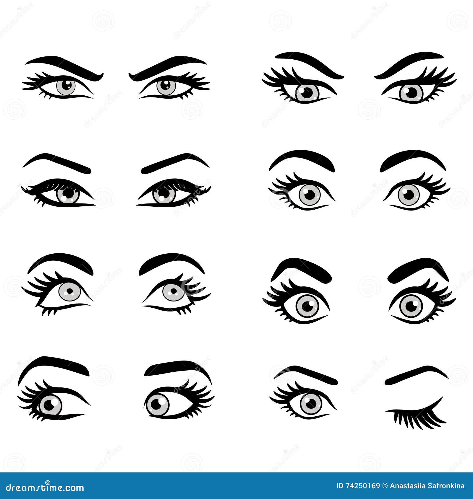 Anime Eyes Vector Art, Icons, and Graphics for Free Download