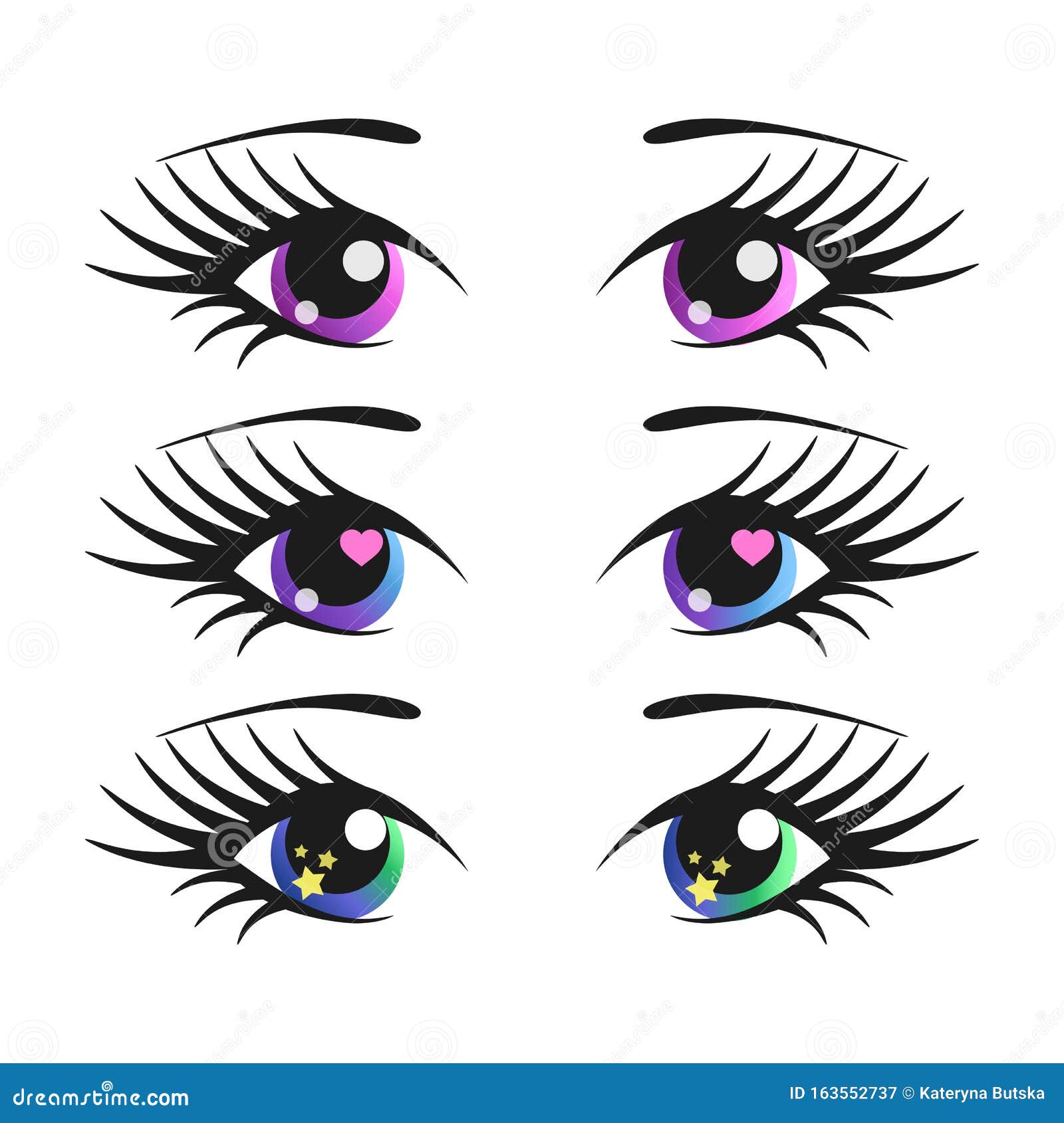 Conjunto De Ojos De Niñas De Dibujos Animados. Ilustración Vectorial De Anime. Lindo Y Dulce. Ilustración del Vector - Ilustración de humano, mirando: 163552737 Conjunto De Ojos De Niñas De Dibujos Animados. Ilustración Vectorial De Anime. Lindo Y Dulce. Ilustración del Vector - Ilustración de humano, mirando: 163552737