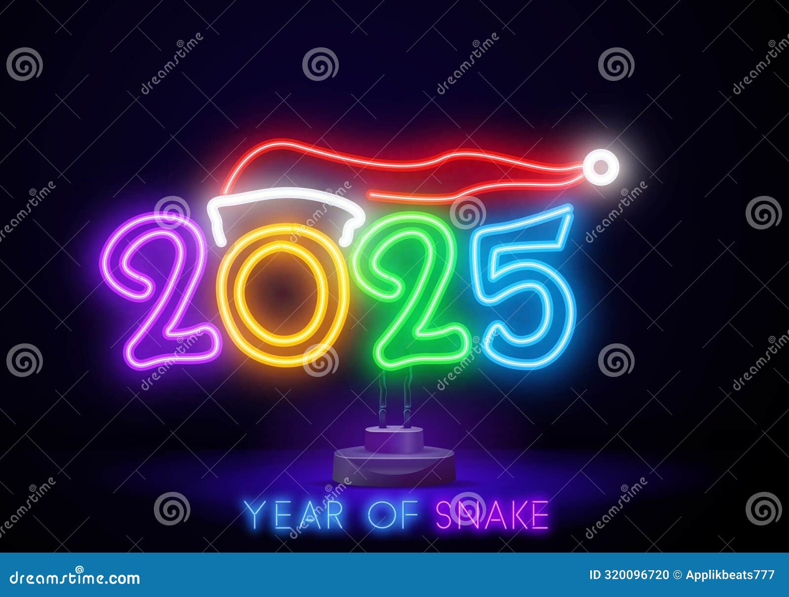 2025 neon snake in various poses. cute smiling animals, funny reptile of wild tropical nature. neon   s