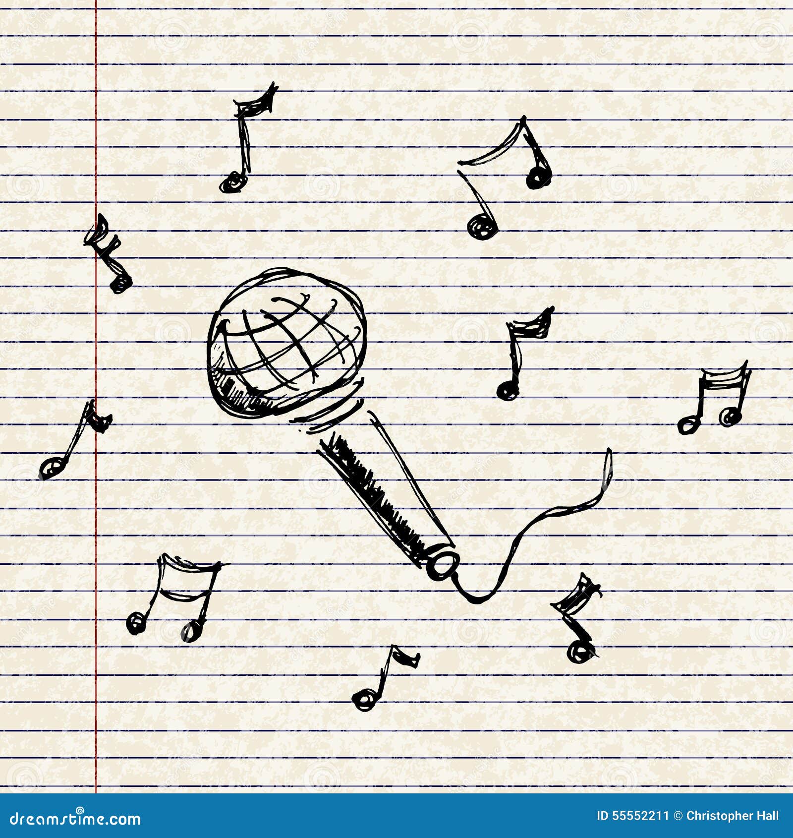 Set of Cartoon Style Microphone Stock Vector Illustration of audio