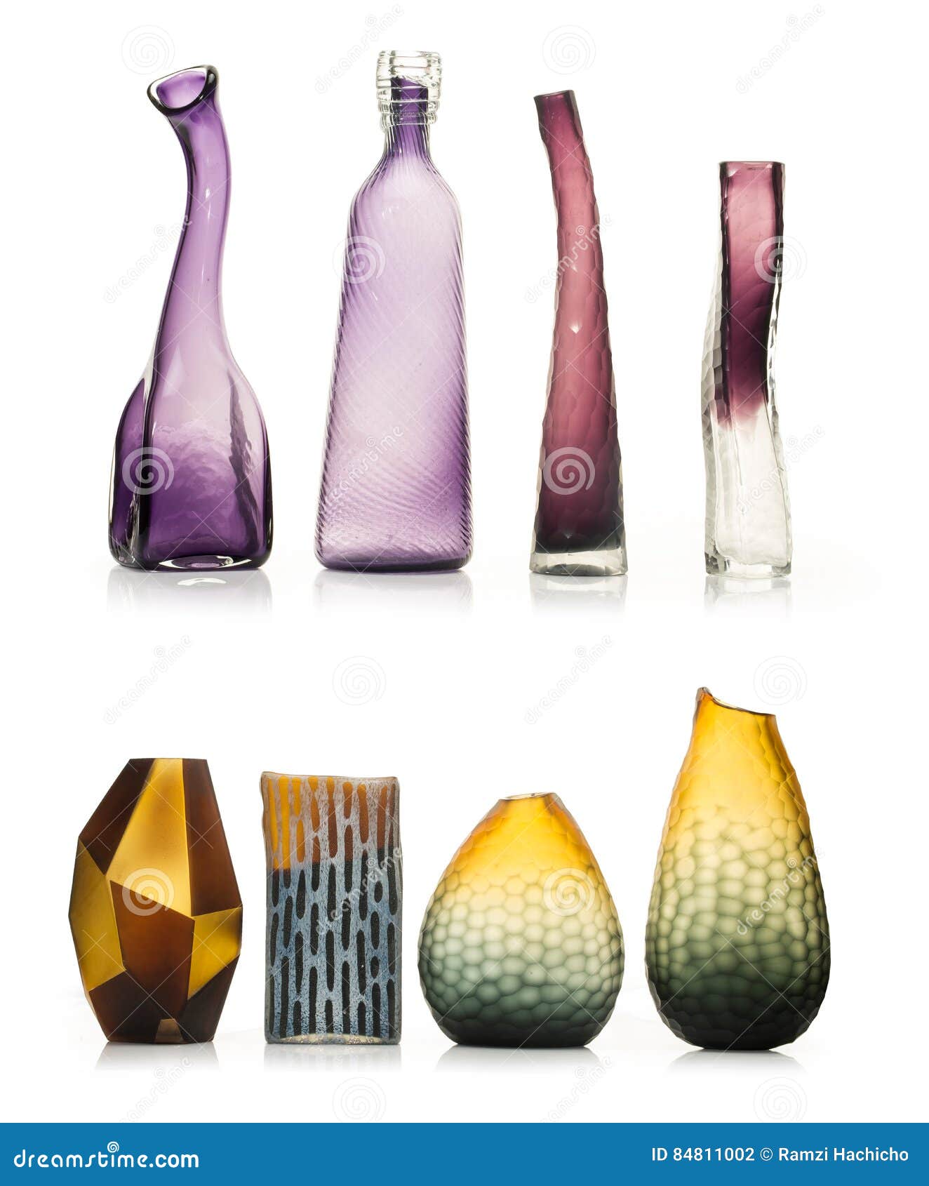 Set of Ceramic Vases Isolated on White Background Stock Photo Image of dimension, color 84811002