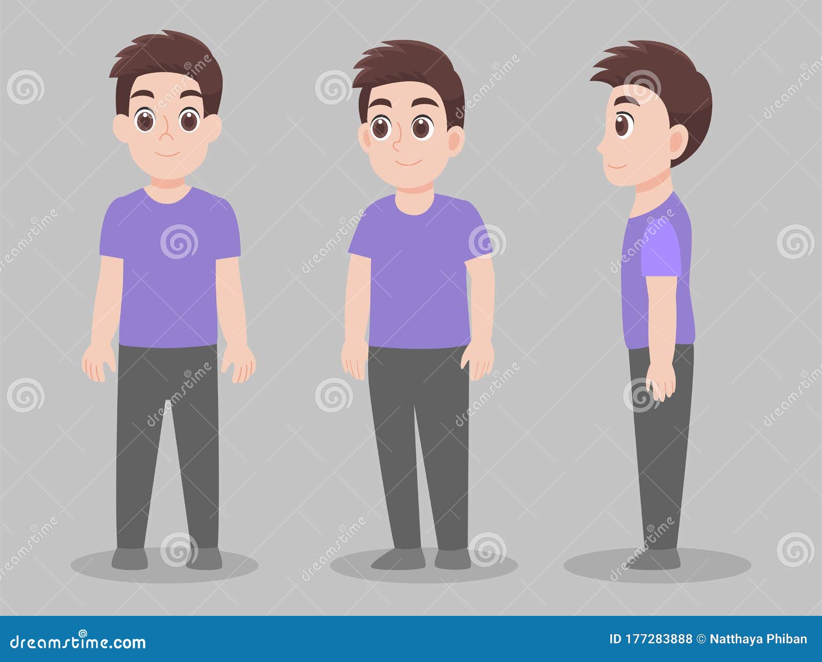 Millie Wass - Portrait character turnaround and Mixed genre clothing designs