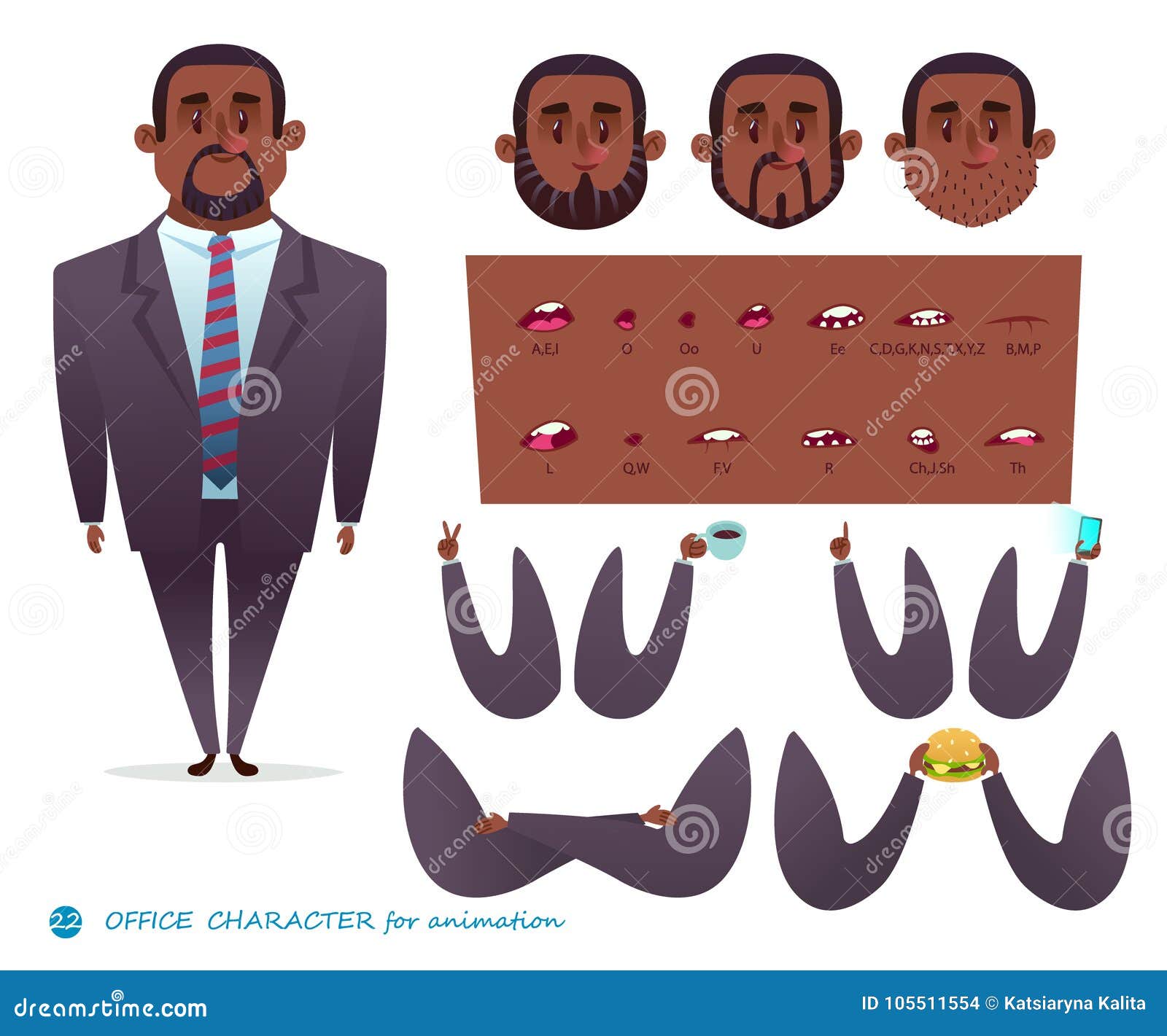 Set for Character Speaks Animations. Stock Illustration - Illustration of  flat, mouth: 105511554