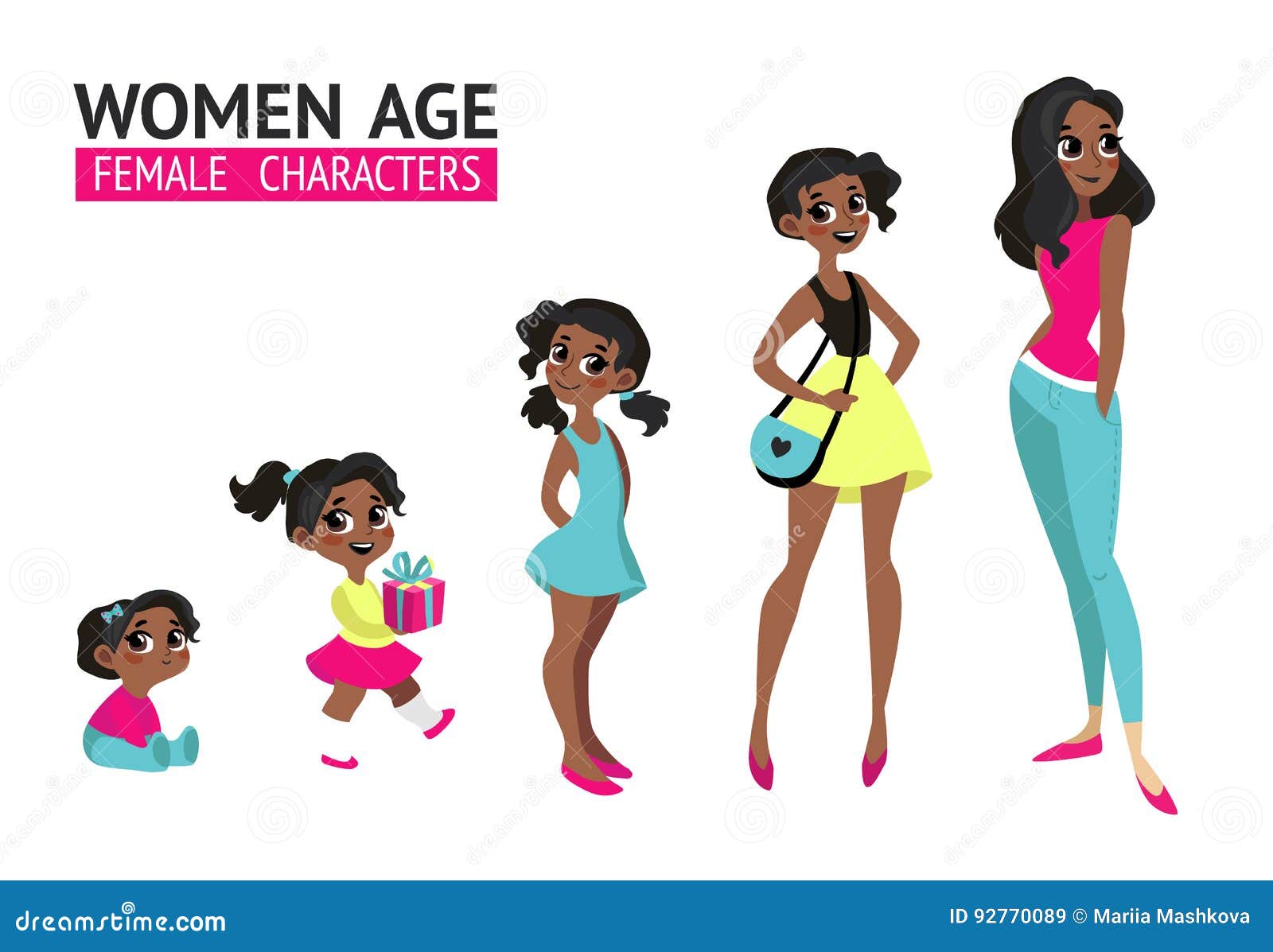 Girl To Woman Growing Up Stock Illustrations – 96 Girl To Woman Growing Up  Stock Illustrations, Vectors & Clipart - Dreamstime