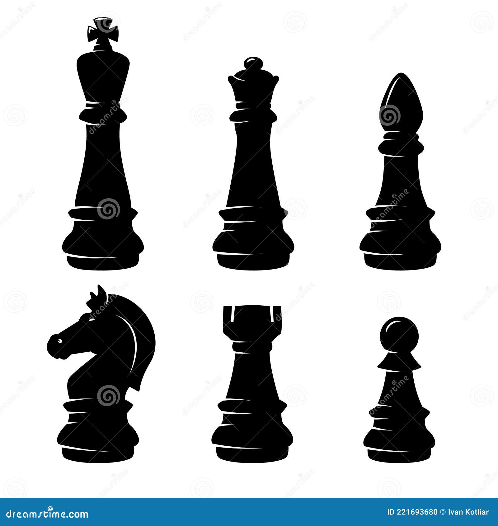 Black queen chess piece design element