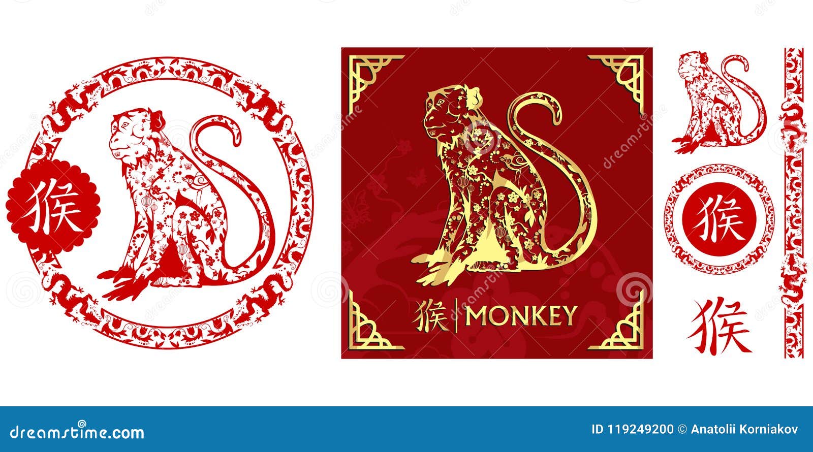 Gold Monkey Chinese Zodiac