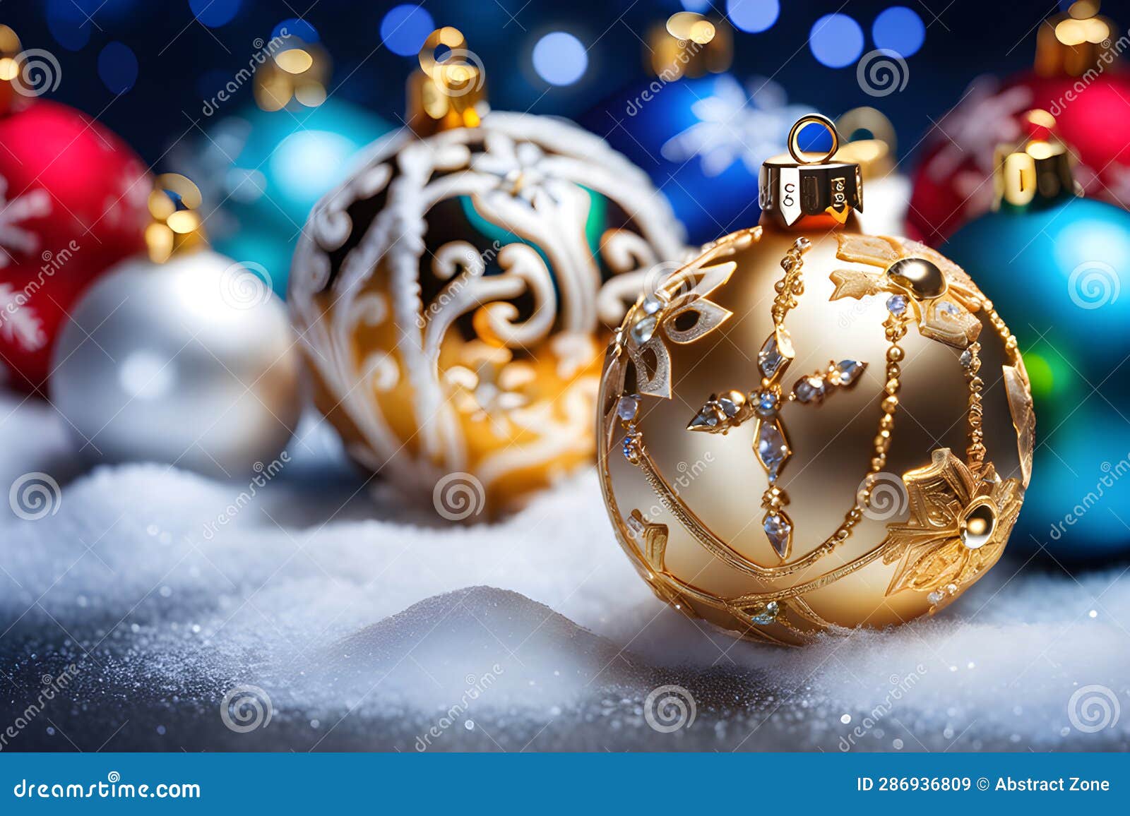 Set of Christmas Ball. Set of Vectors. Card. Background. Wallpaper