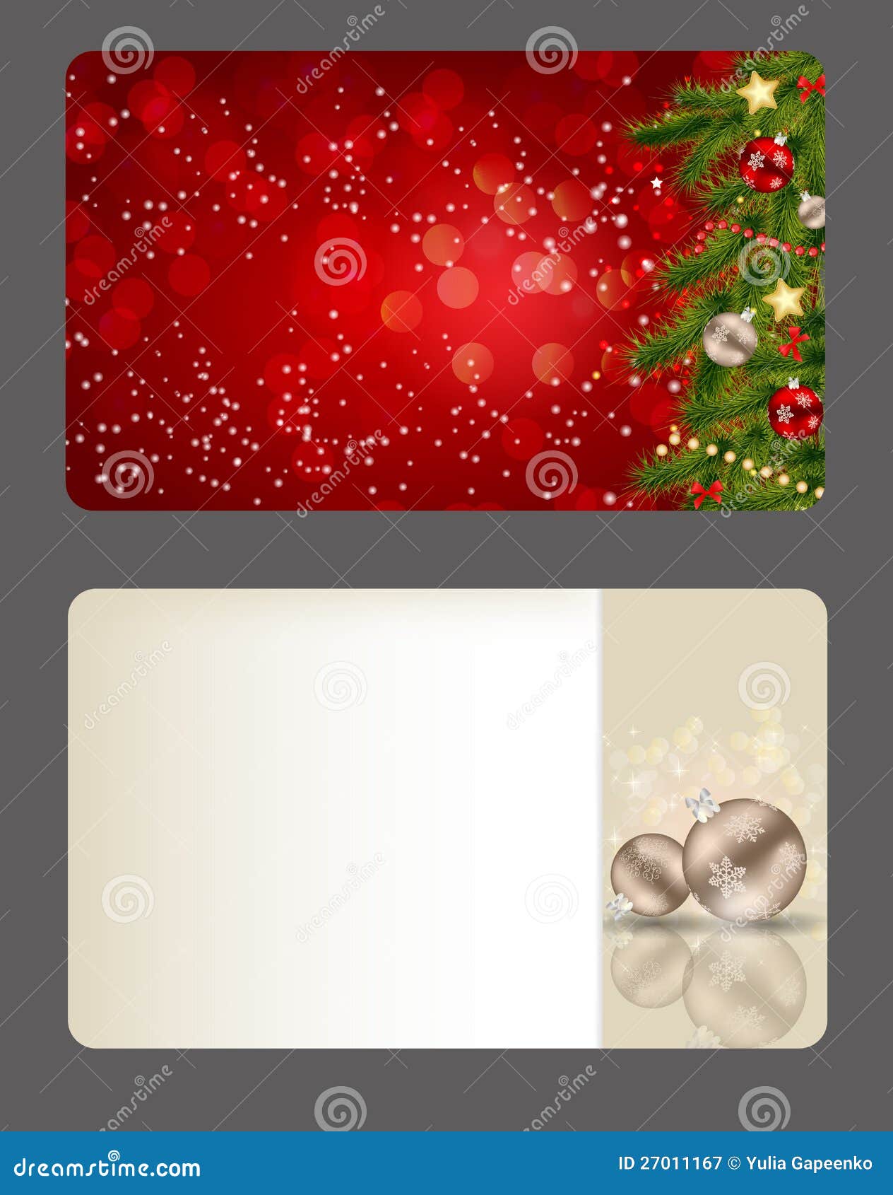 Set of Christmas / New Year Banners (cards) Stock Illustration ...