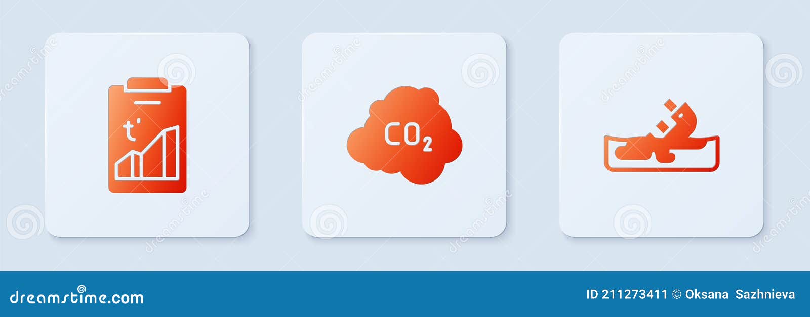 Set CO2 Emissions in Cloud, Global Warming and Wrecked Oil Tanker Ship