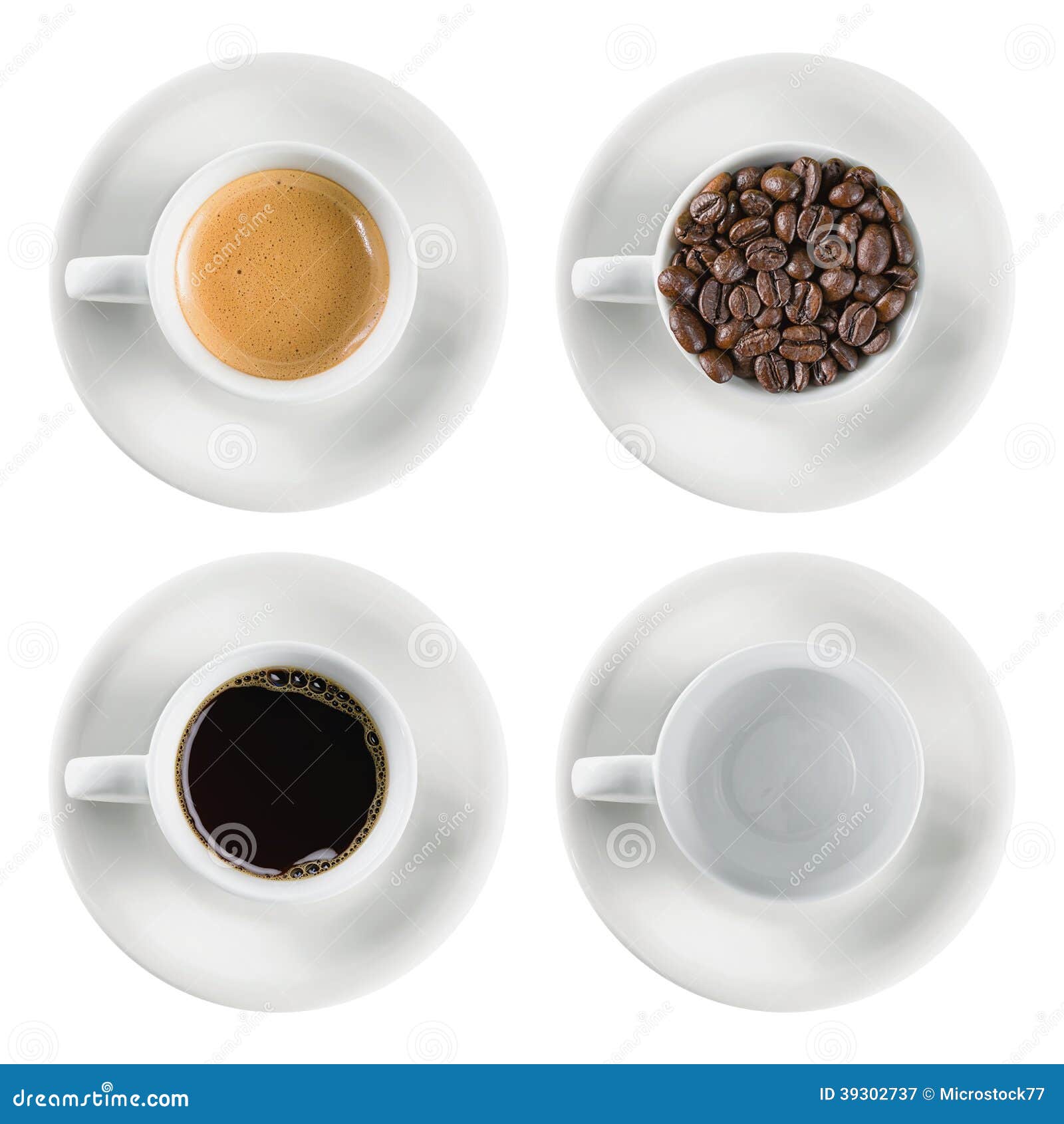 Set coffee cup isolated stock image. Image of modern 39302737