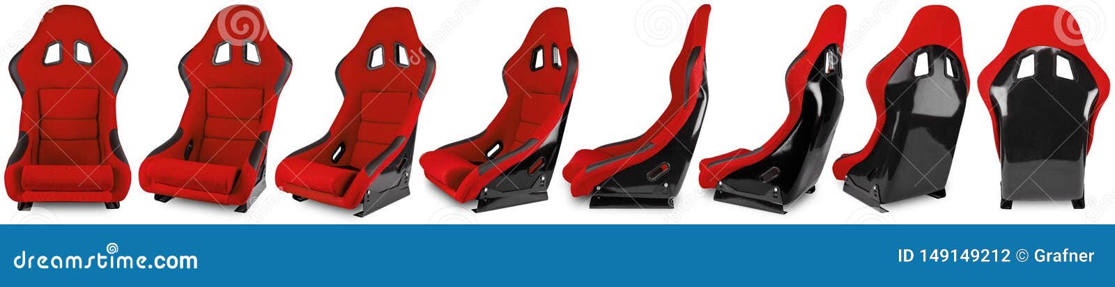 Set Collection of Red Black Carbon Fiber Motorsport Race Car Tuning Sim ...