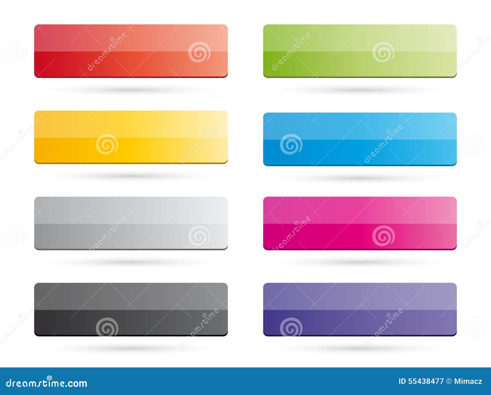 Set of color buttons stock illustration. Illustration of color - 55438477