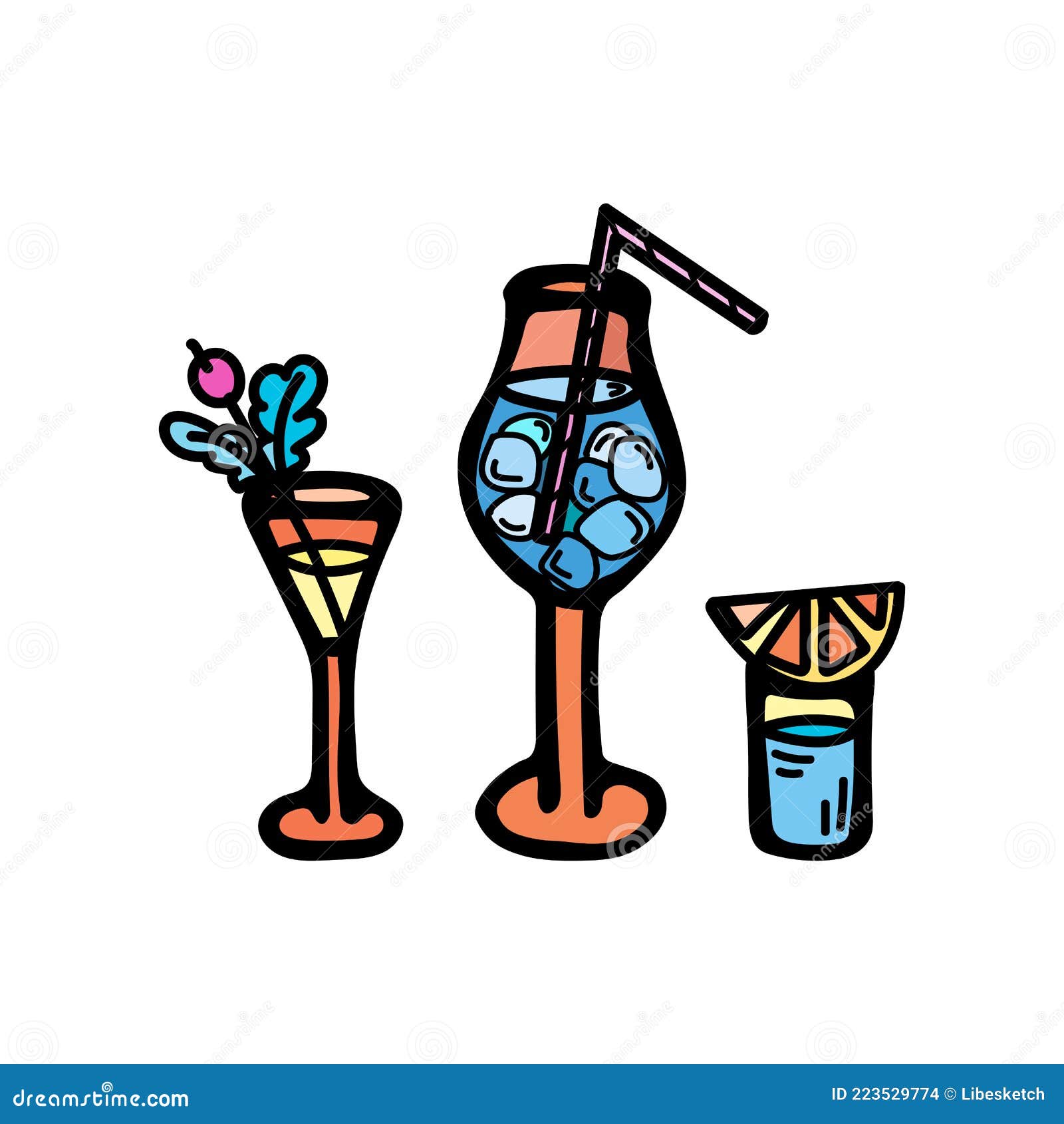 https://thumbs.dreamstime.com/z/set-color-vector-illustrations-glasses-cocktails-tubule-berries-orange-lettering-bar-icon-club-logo-website-party-223529774.jpg