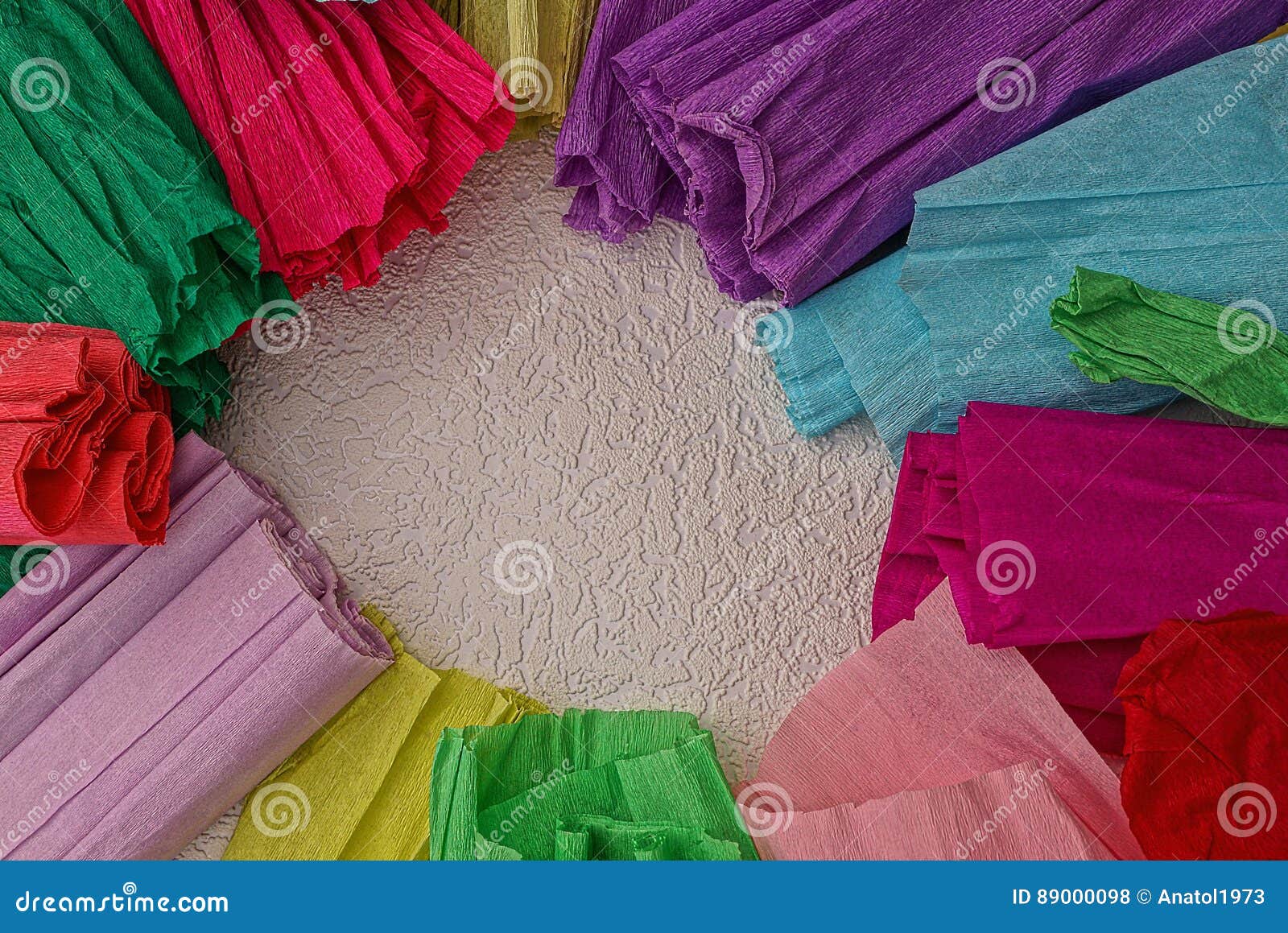Set of Colored Paper on White Background Stock Photo Image of bright