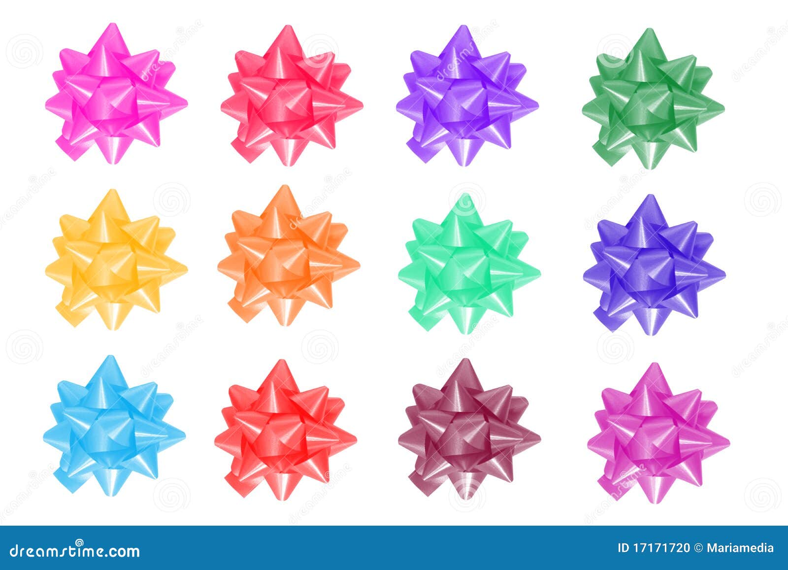 A Set of Colored Ribbons for Gifts Stock Photo Image of green, xmas