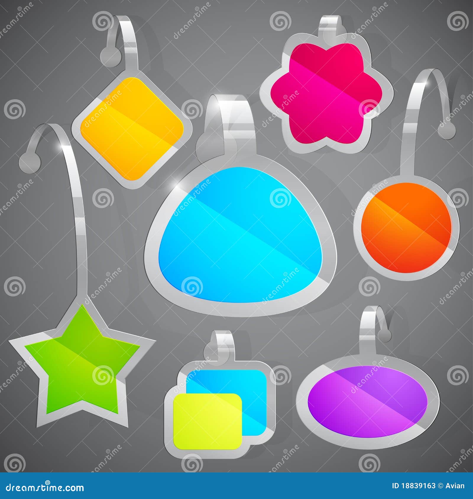 Set Of Colorful Advertising Stickers. Stock Photos - Image: 18839163