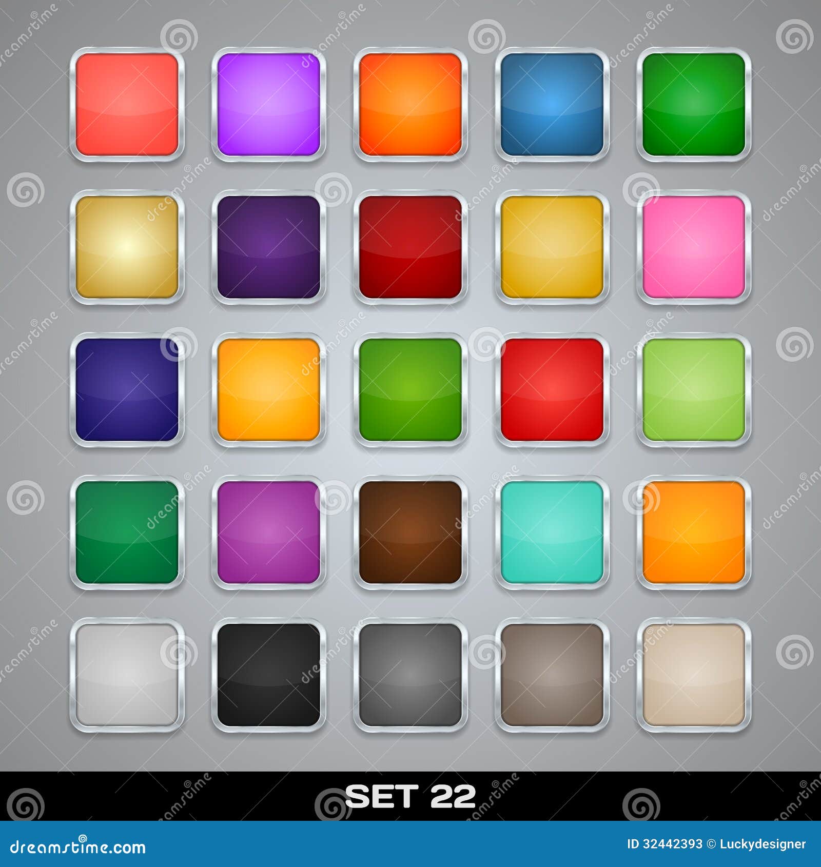 Set of Colorful App Icon Templates, Frames, Backgrounds. Set 22 Stock Set of Colorful App Icon Templates, Frames, Backgrounds. Set 22 Stock