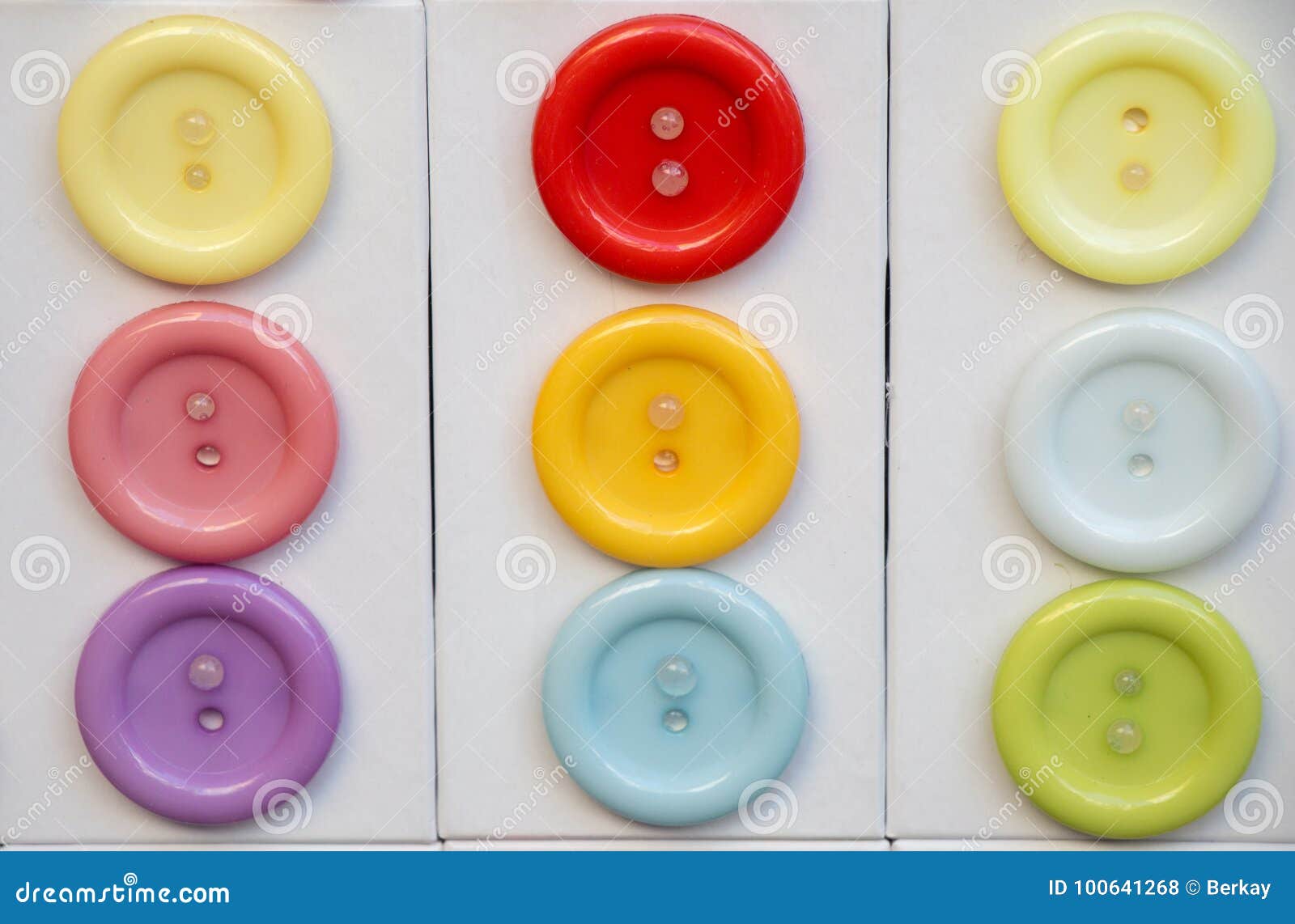 Set of Colorful Bright Sewing Buttons Stock Photo Image of collection