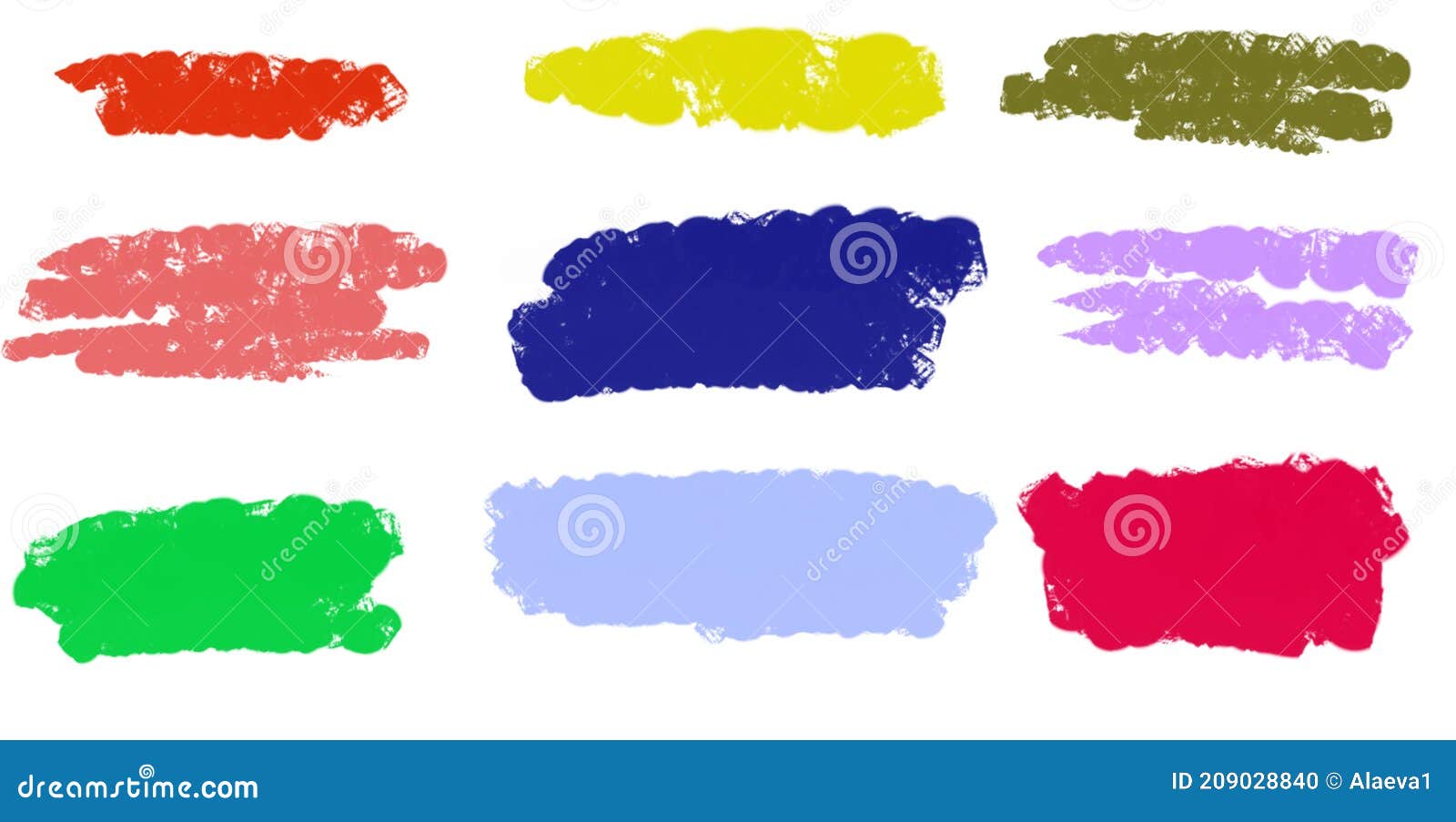 Set of Colorful Brush Strokes Png Background Brush Strokes Isolated Stock  Photo - Illustration of number, design: 209028840