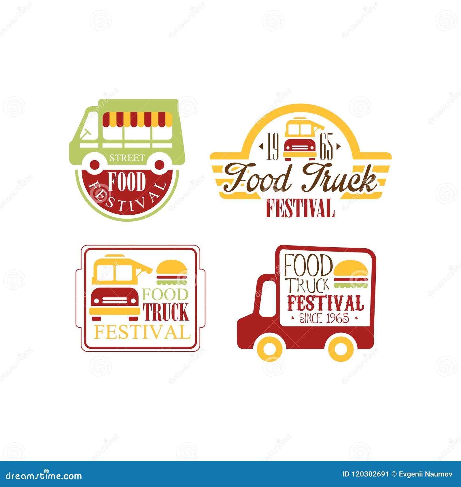 party logo of a burger food truck party logos designs