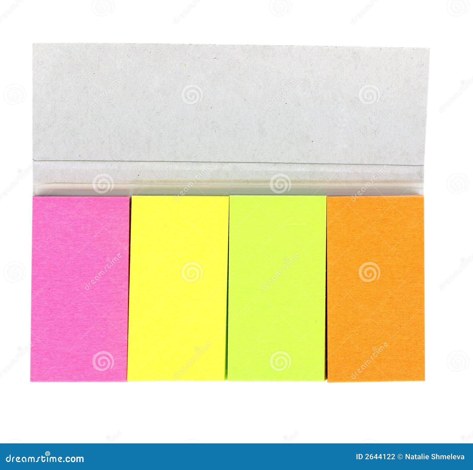 A Set of Colorful Sticky Paper Stock Photo - Image of attach, sticker
