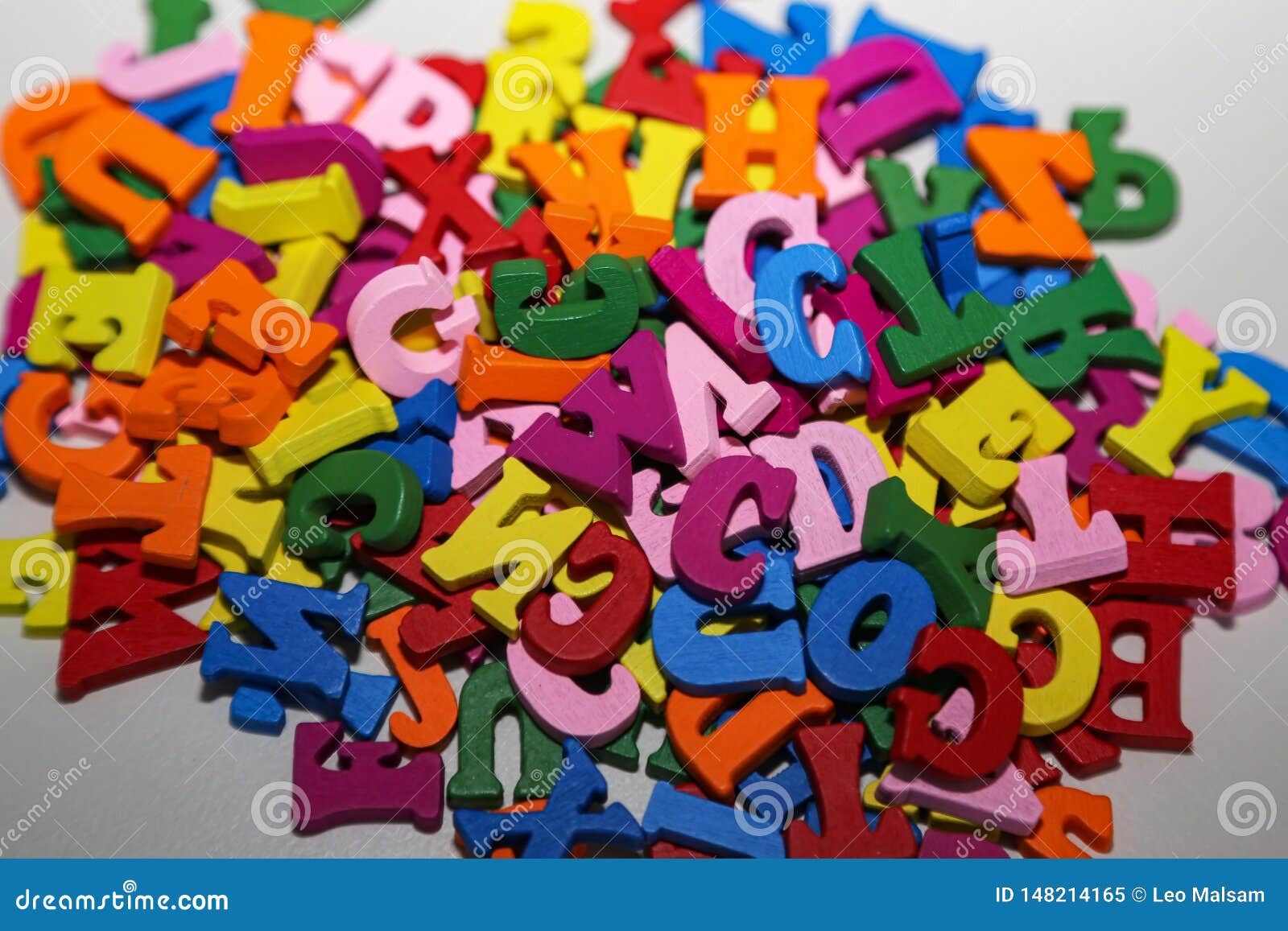 Set of Coloured Plastic Letters and Numbers Stock Image Image of cute