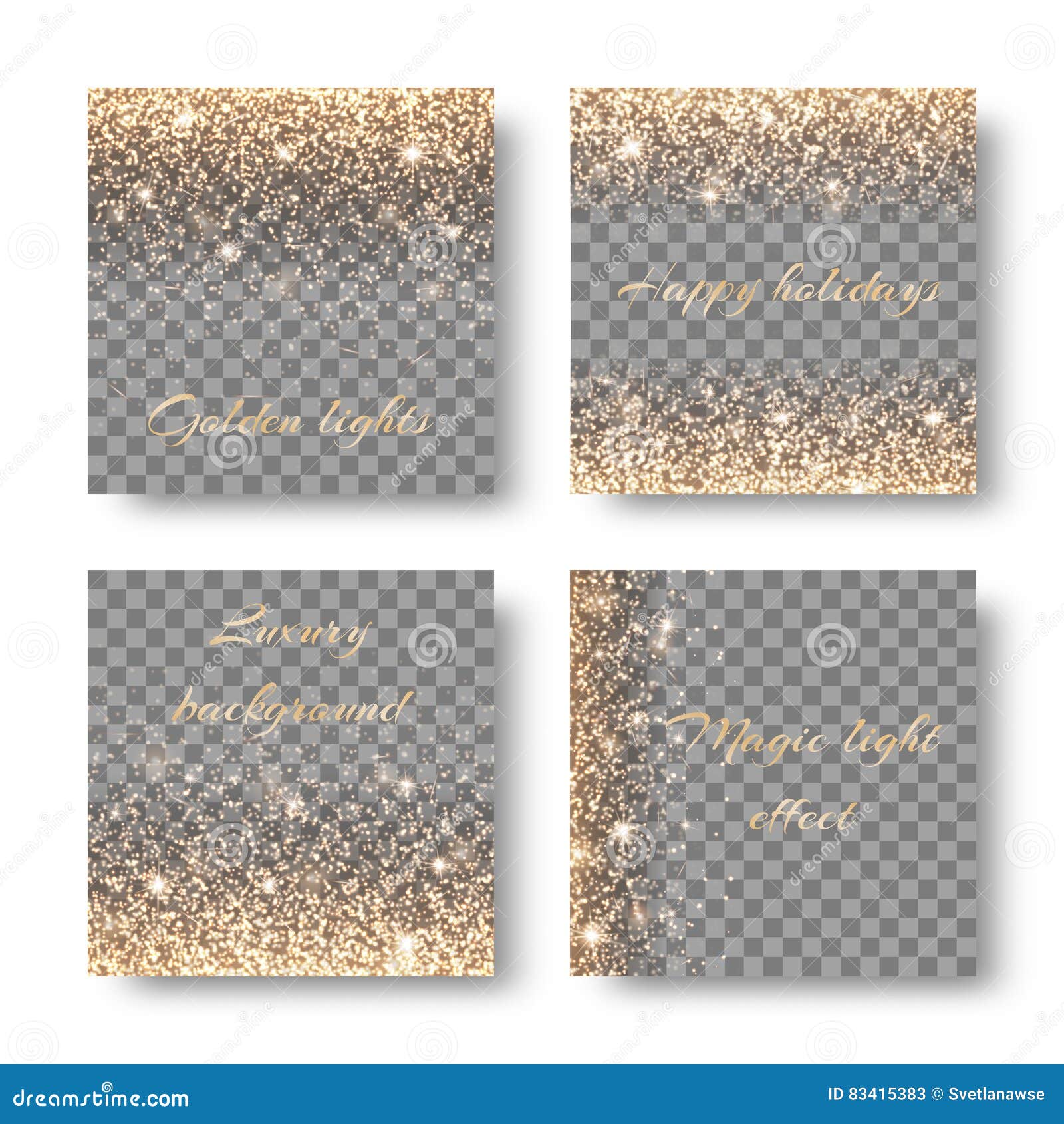 Set Confetti On A Transparent Background Stock Vector - Illustration of