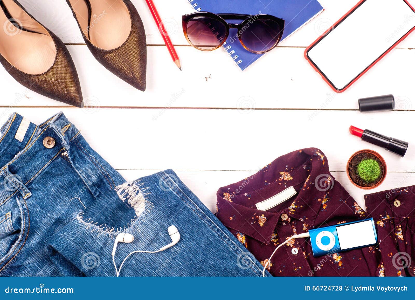 Set of cool stuff stock photo. Image of glossy, fashion - 66724728